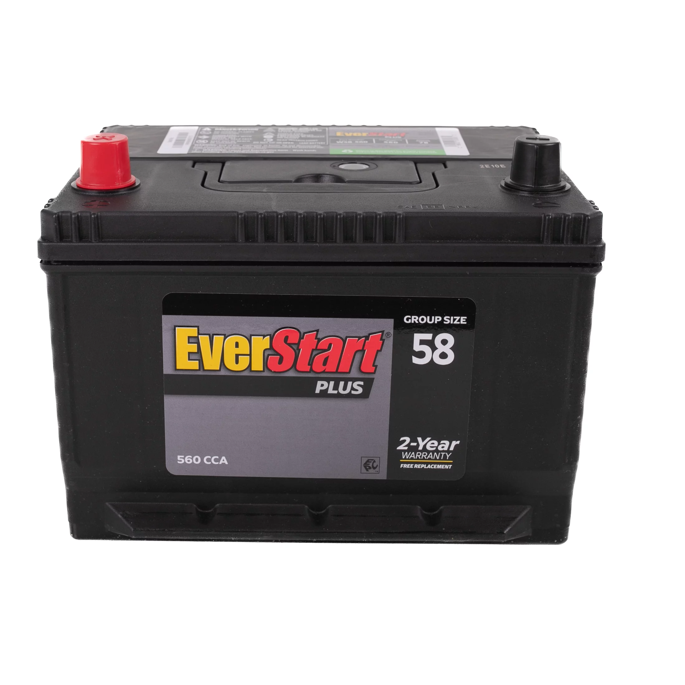 EverStart Plus Lead Acid Automotive Battery, Group Size 58 - 12 Volt 560 CCA 78 RC - Inhomebuy