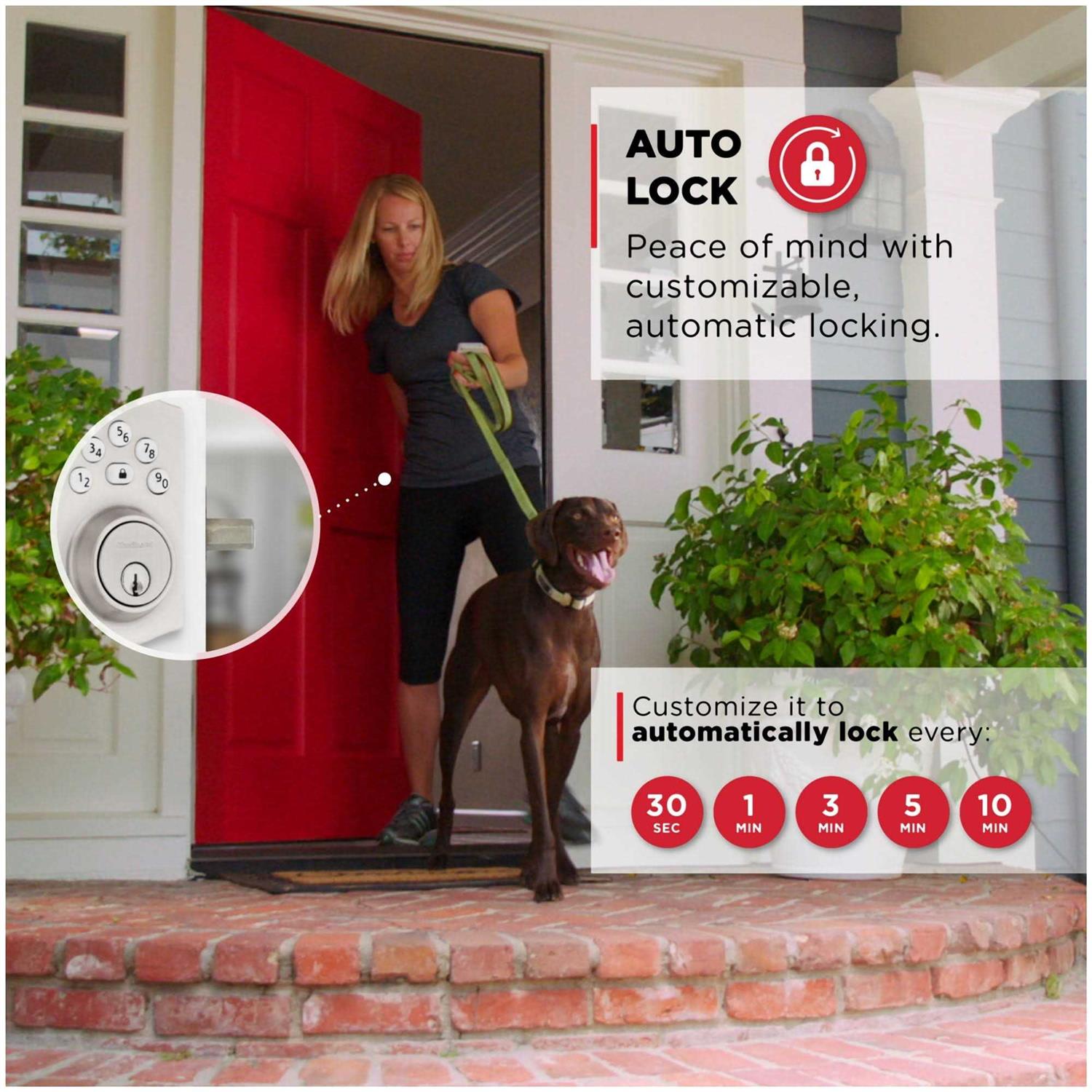 Kwikset Powerbolt Zinc Electronic Deadbolt - Inhomebuy