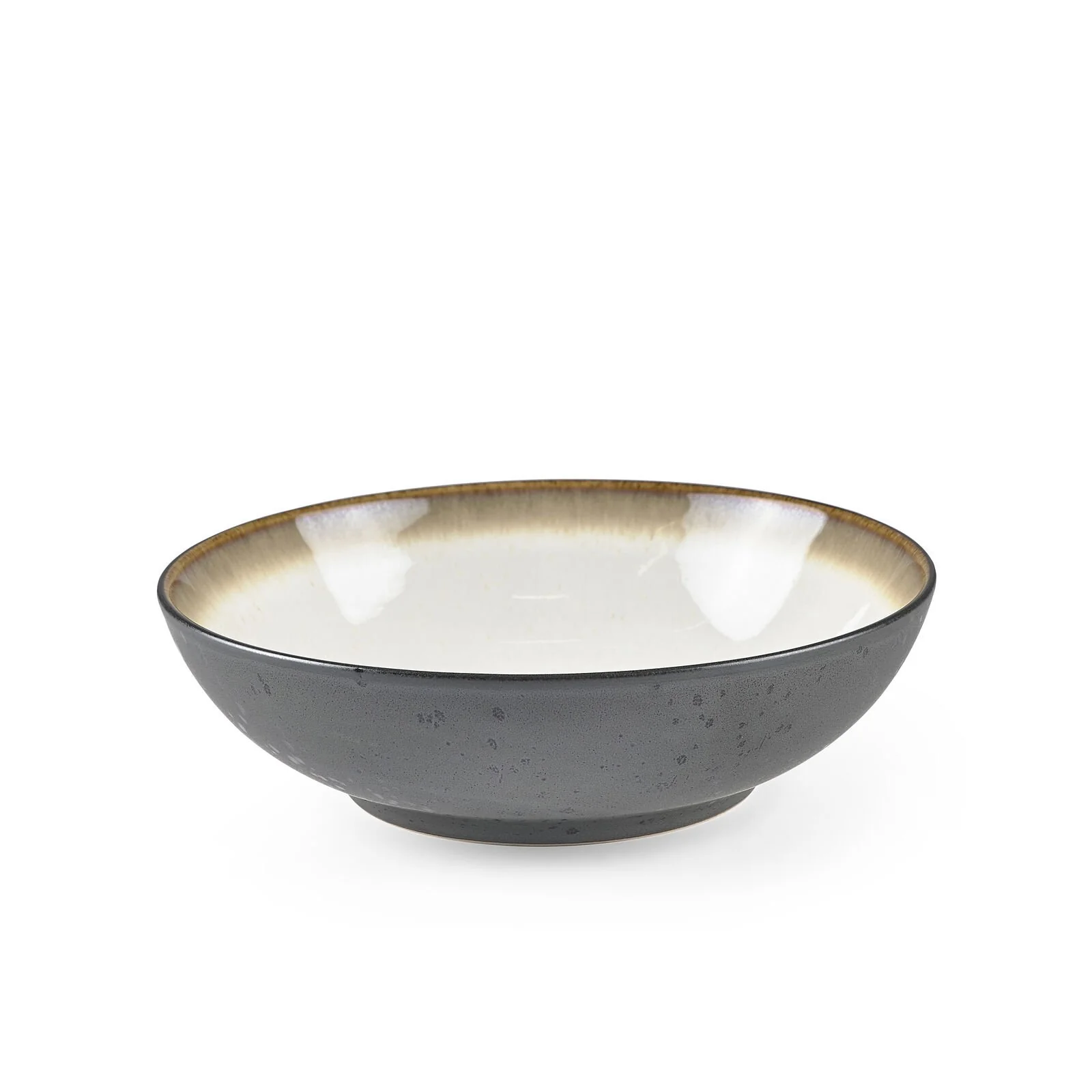 Pasta Bowl 20cm Grey Cream Bitz - Inhomebuy