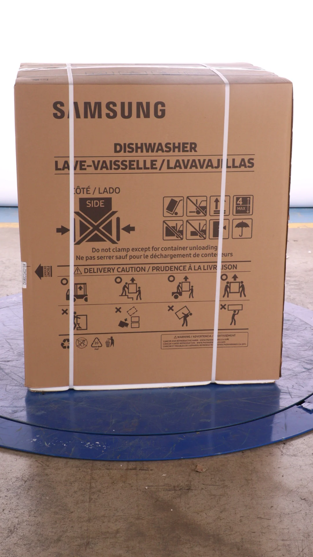 SAMSUNG 24 IN. STAINLESS STEEL DISHWASHER WITH ADJUSTABLE RACK - DW80CG4021SRAA - Inhomebuy