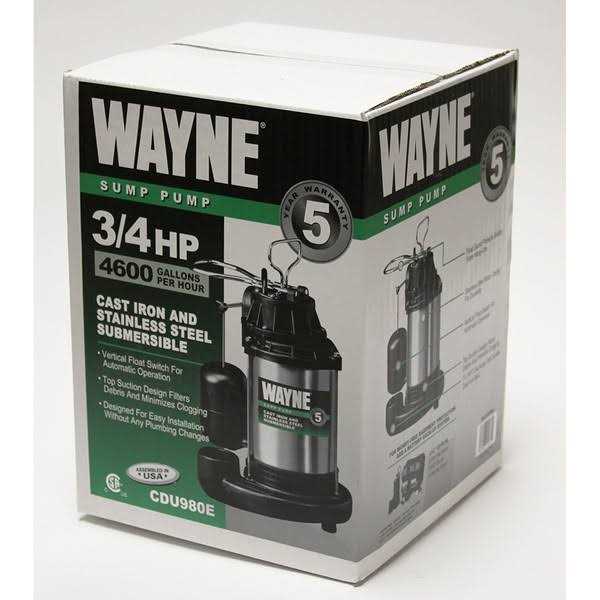 Wayne 3/4 HP Submersible Sump Pump - Inhomebuy