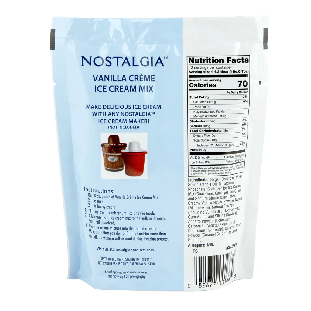 New 2-Quart Homemade Premium Ice Cream Starter Mix (8-Pack) - Inhomebuy