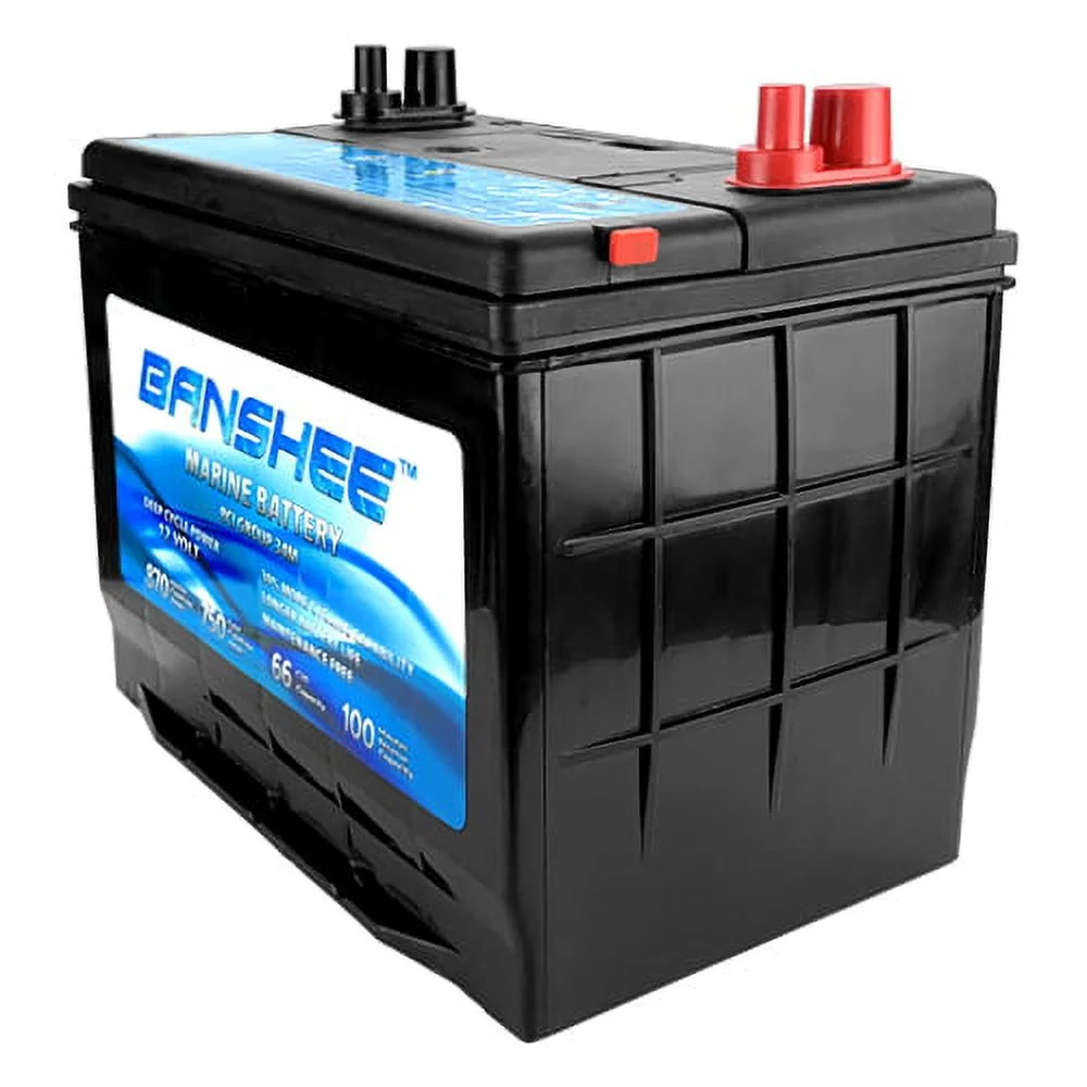 Banshee  Deep Cycle Marine Battery for Replacement 34M, 8016-103 & SC34DM - Group Size 34 - Inhomebuy