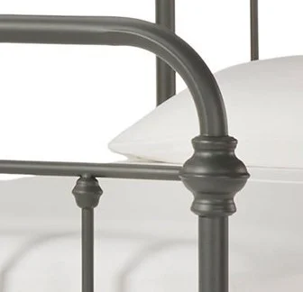 Weston Home Nottingham Metal Twin Bed, Blue Steel - Inhomebuy