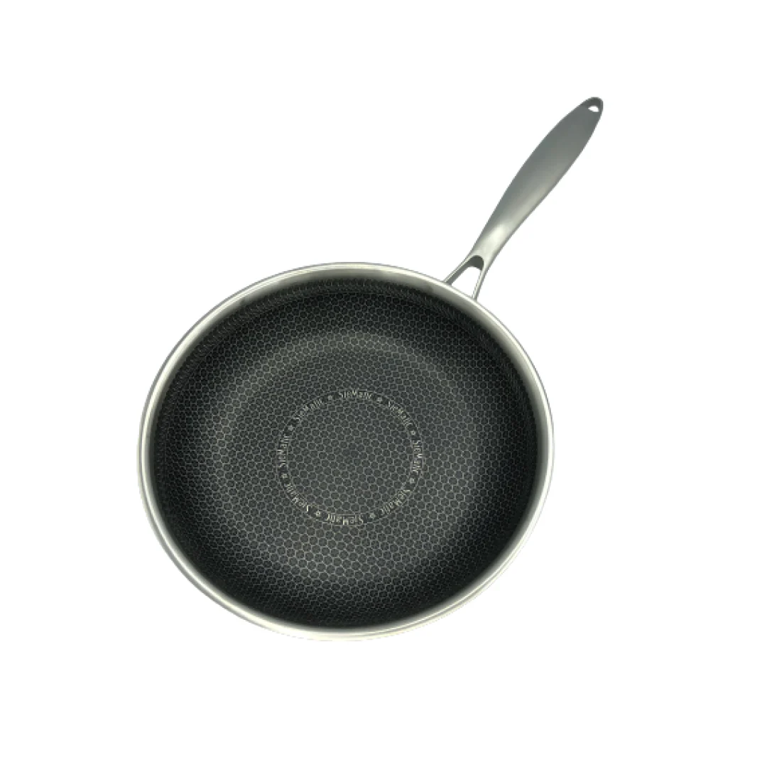 Healthy Bear SUS Hybrid Fry Pan: 24cm | BC-HW24FP - Inhomebuy