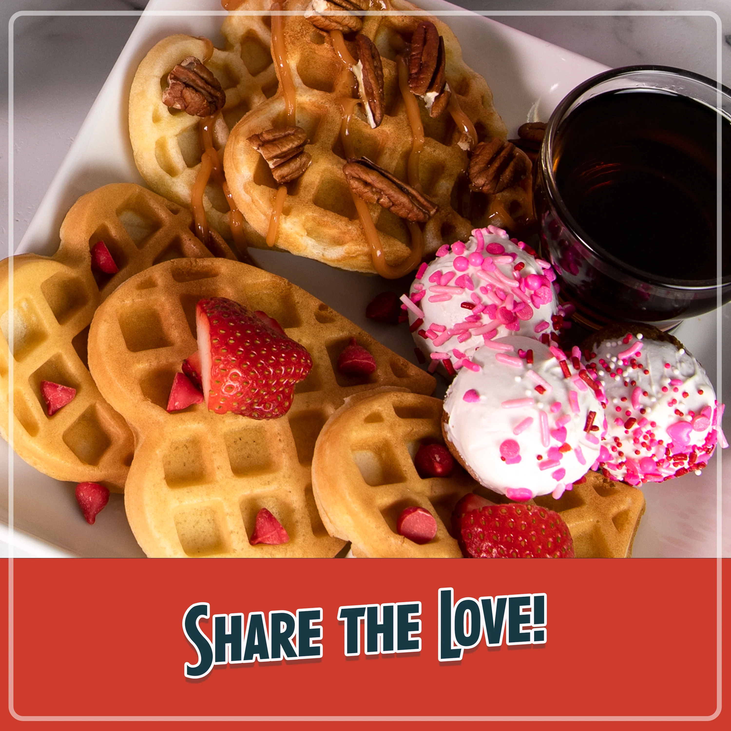 MyMini Personal Electric Heart Waffle Maker - Inhomebuy
