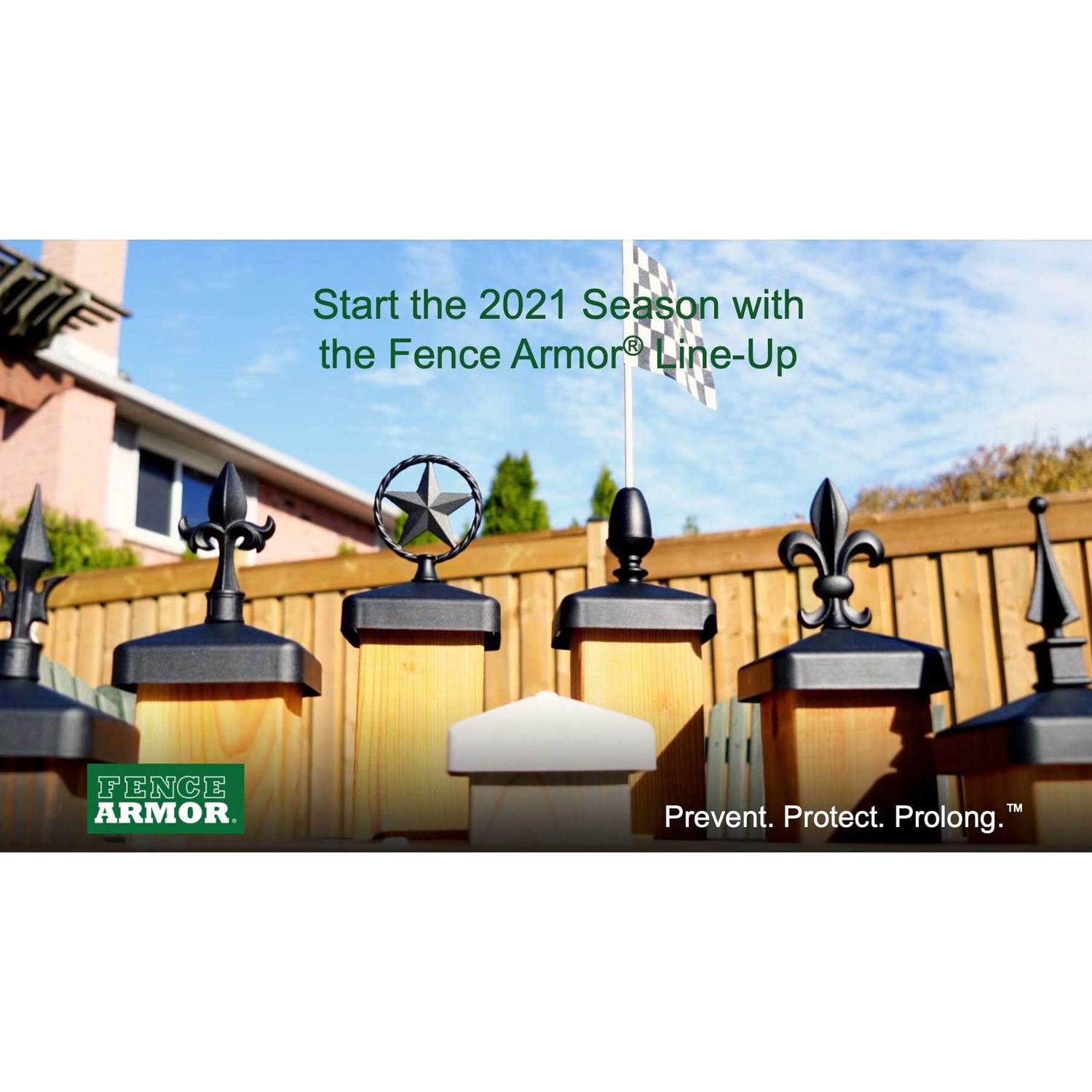 Fence Armor Demi Protection Post Guard Powder Coated Galvanized Steel Post Protector For Fence Post - Inhomebuy