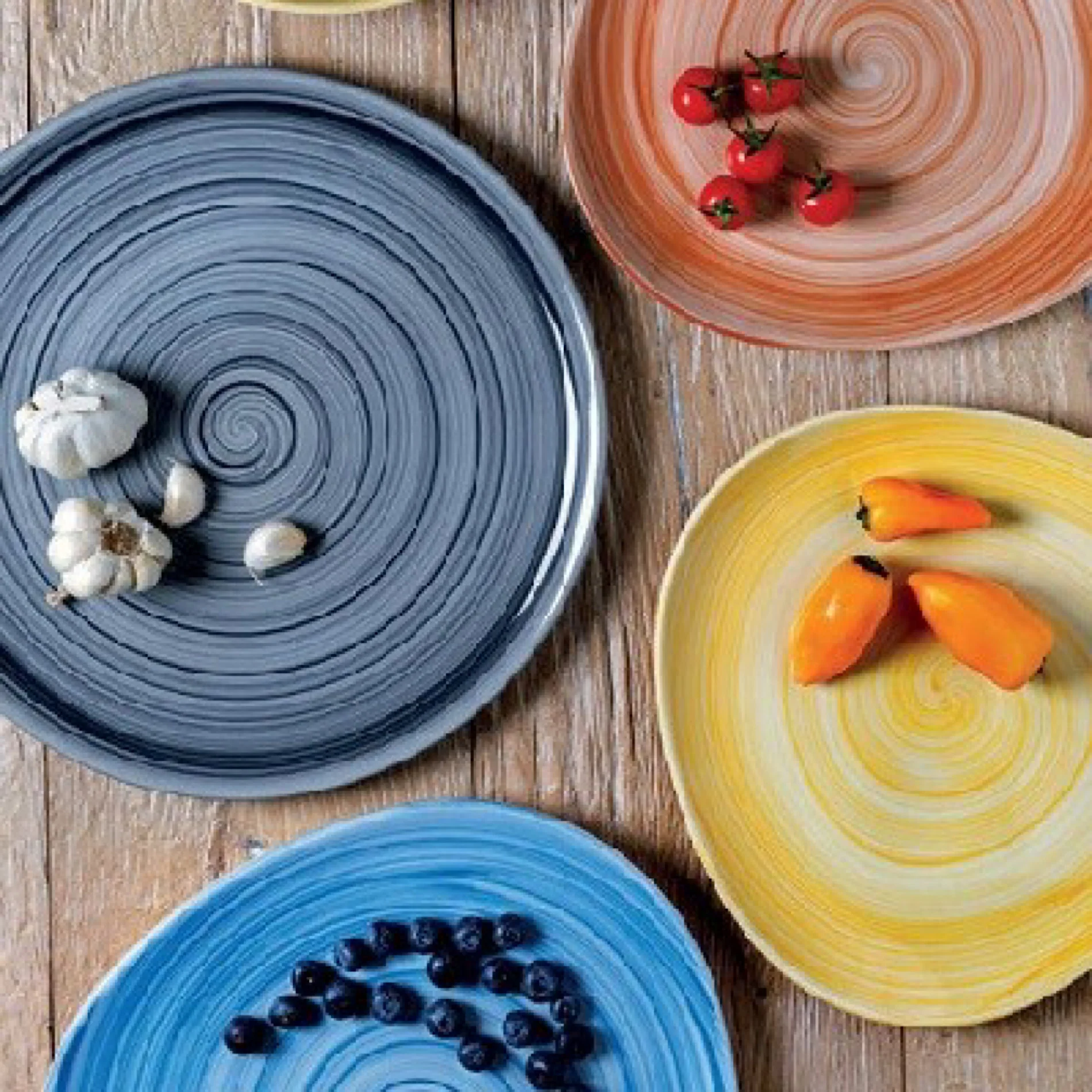 Trilogy Giotto  Round Platter 31x31cm Gris - Inhomebuy