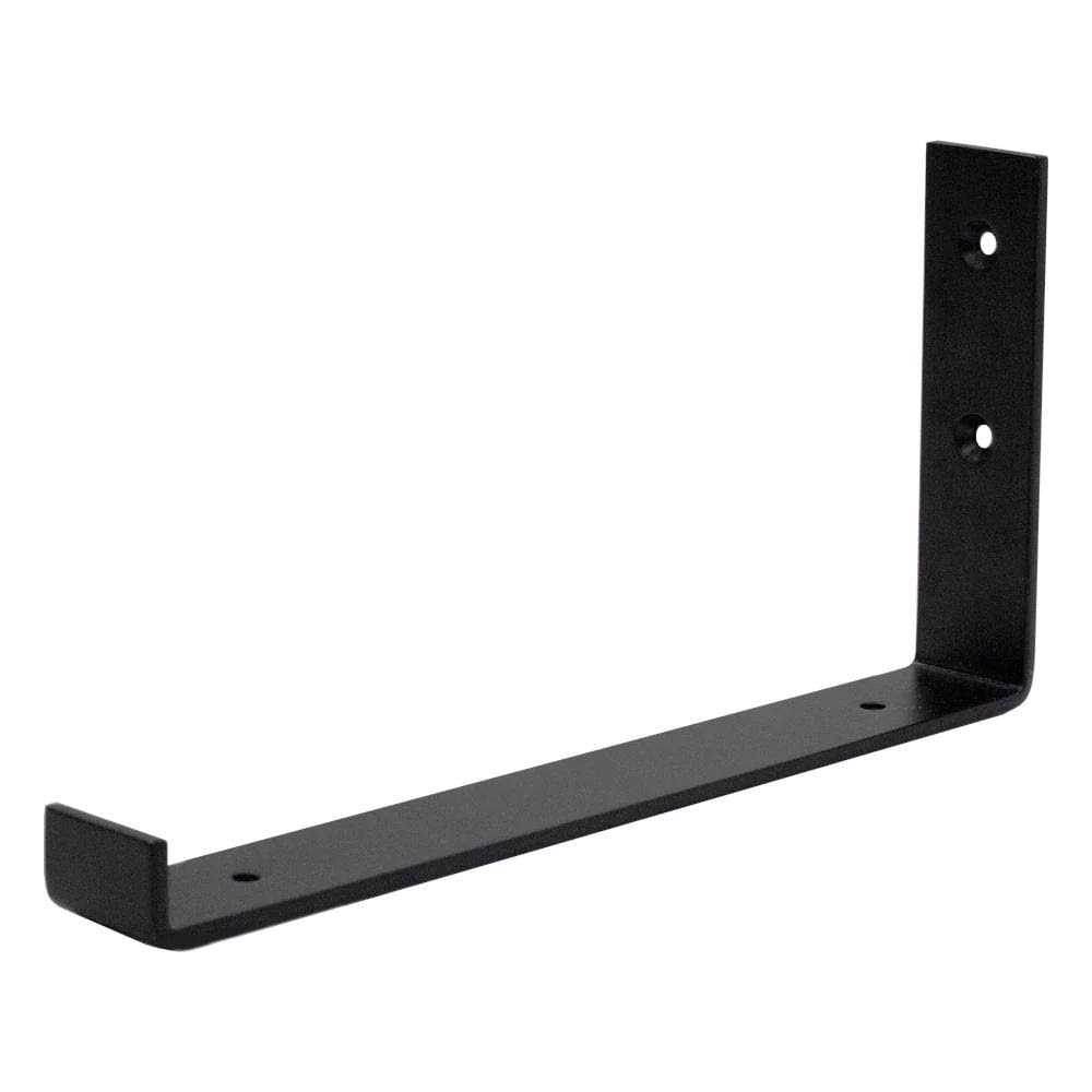 Crates & Pallet Black J Steel Shelf Bracket - Inhomebuy