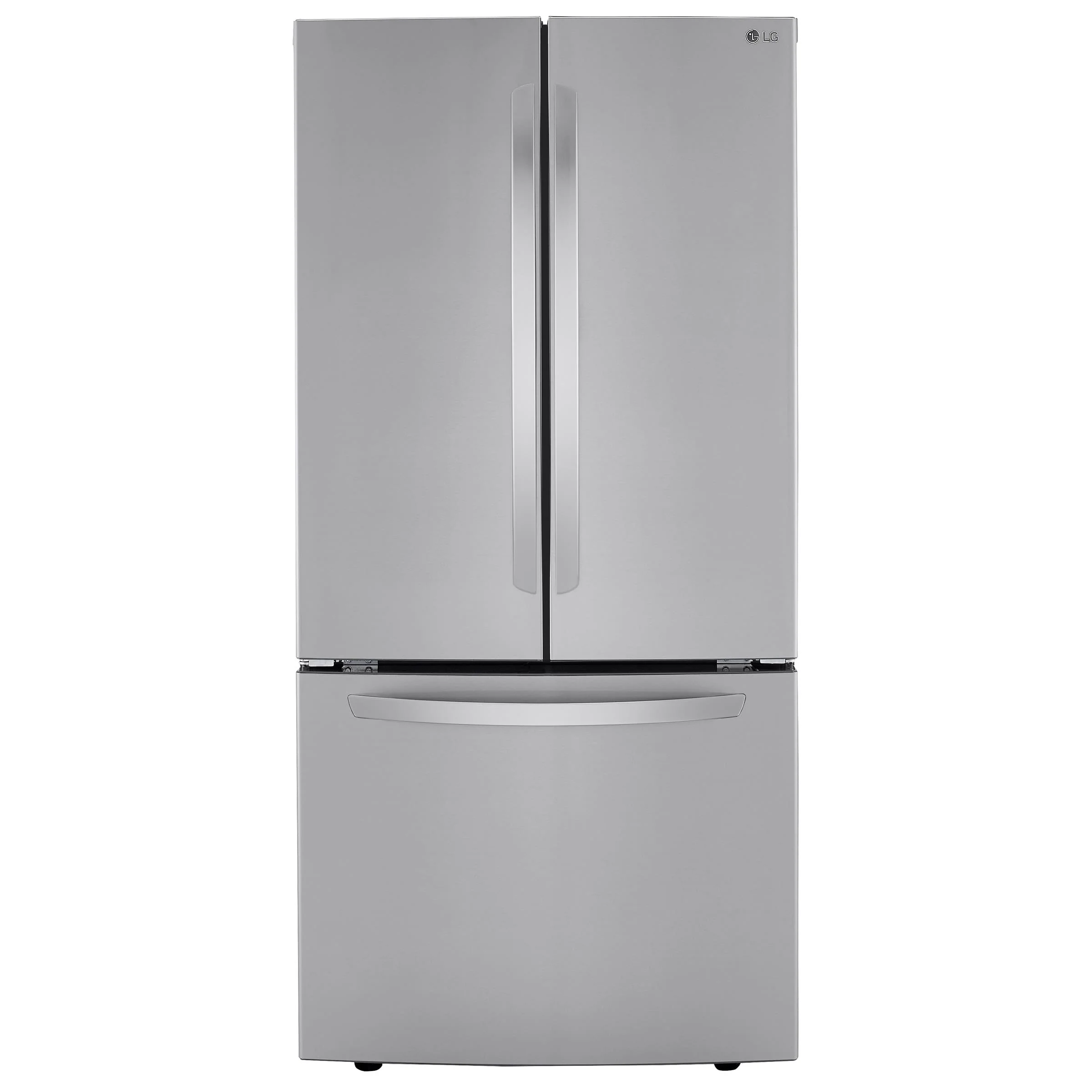 LG 33 IN. 25 CU. FT. SMUDGE-RESISTANT STAINLESS-STEEL FRENCH DOOR REFRIGERATOR WITH SMARTDIAGNOSIS - - Inhomebuy