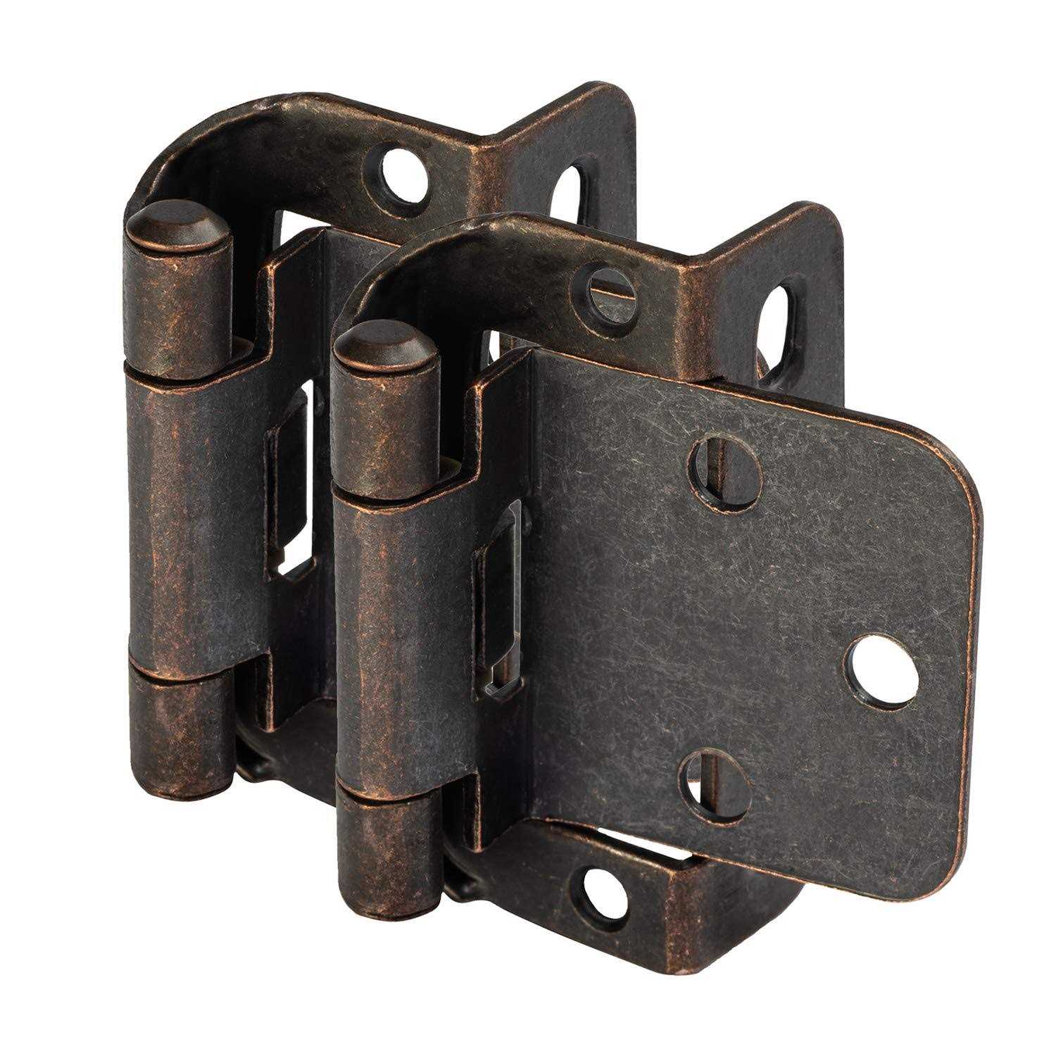 Cosmas 18650-orb Oil Rubbed Bronze Self Closing Partial Wrap Cabinet Hinge 1/2 inch Overlay - Inhomebuy
