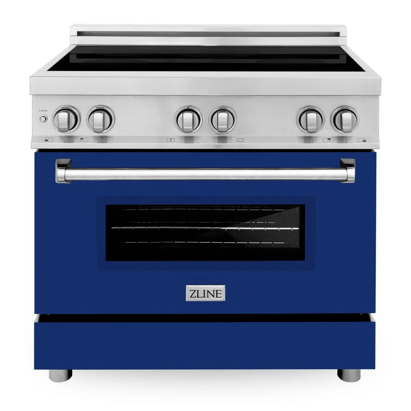 ZLINE 36 Inch 4.6 cu. ft. Induction Range with a 4 Element Stove and Electric Oven in Blue Gloss, RAIND-BG-36 - Inhomebuy