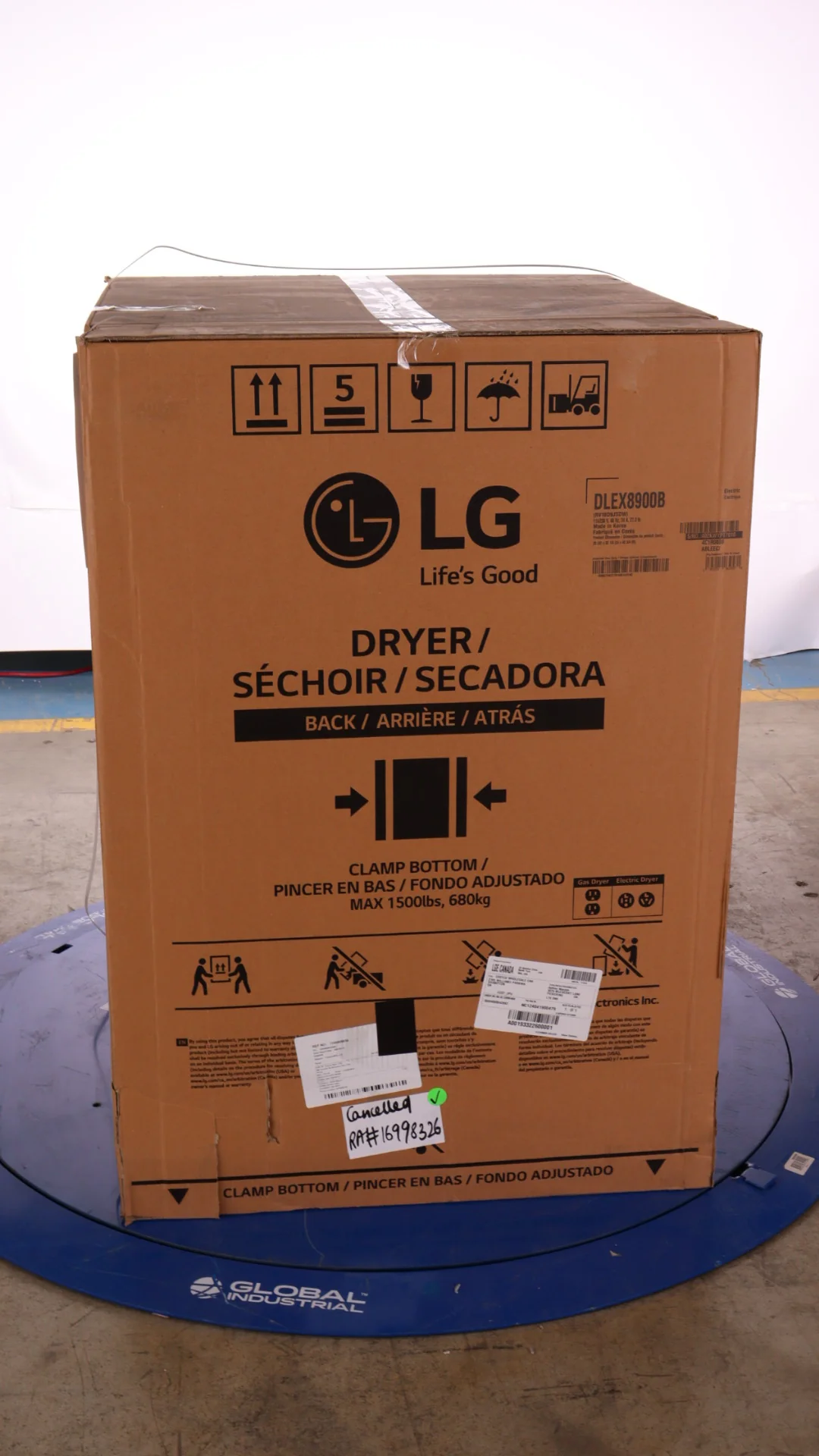 LG 9.0 CU. FT. BLACK STEEL SMART WI-FI ENABLED FRONT LOAD ELECTRIC DRYER WITH TURBOSTEAM AND BUILT-I - Inhomebuy