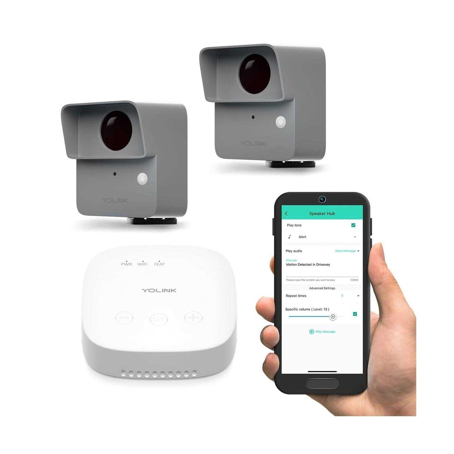 YoLink SpeakerHub and Outdoor Motion Starter Kit - Inhomebuy
