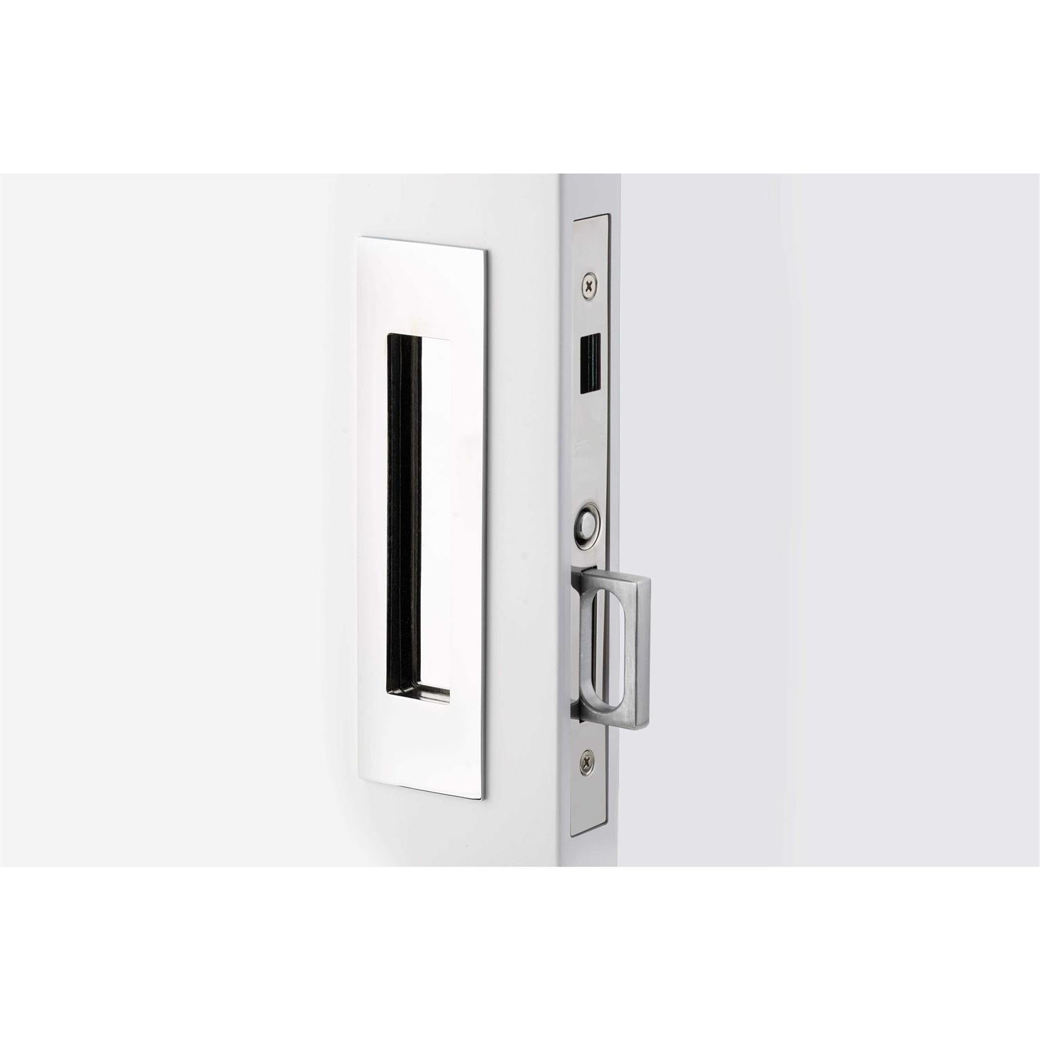 Emtek 2101MB 3-1/2 Height Passage Pocket Door Lock - Inhomebuy