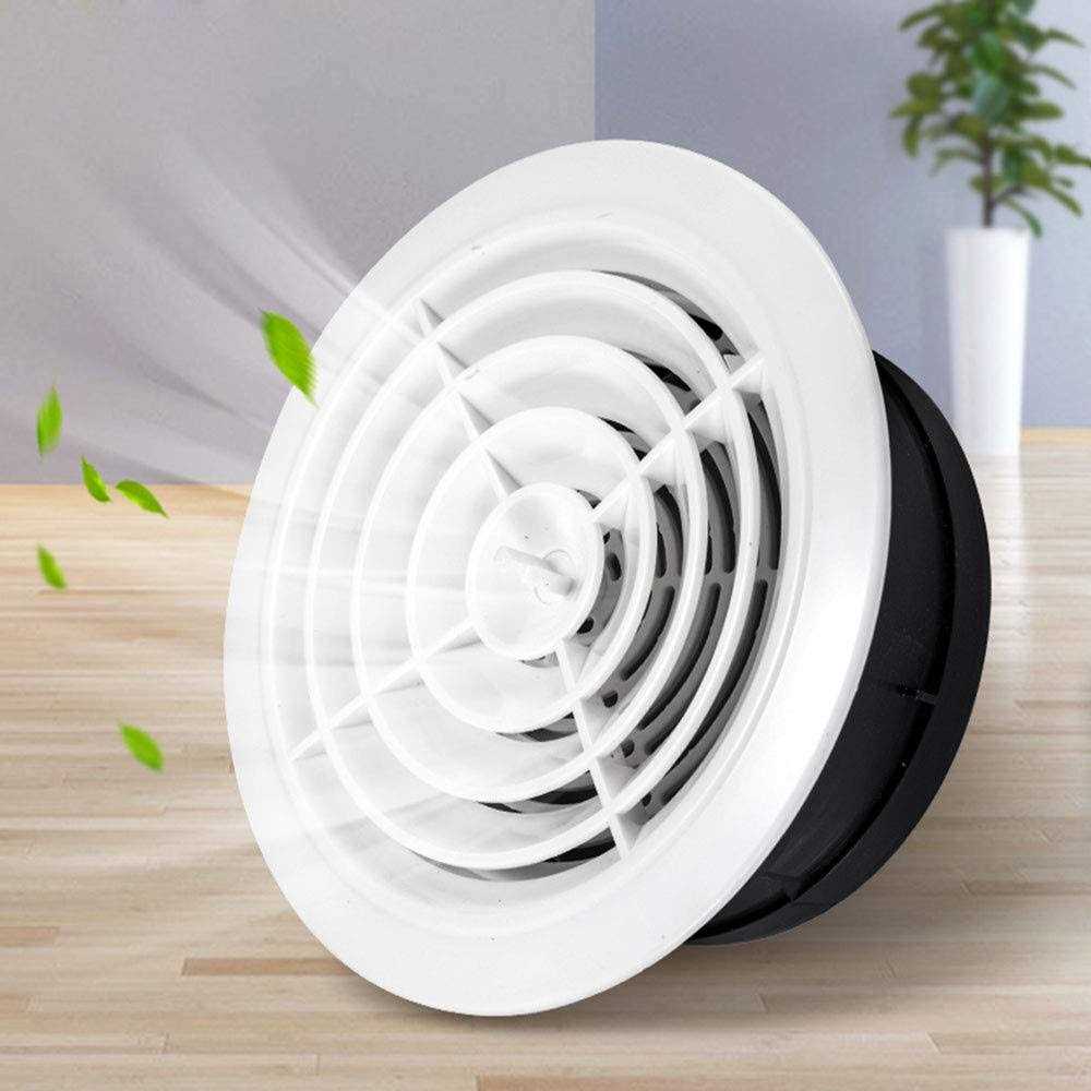 PartsExtra ABS Air Vent Adjustable Round Exhaust Louver Grille Air Ventilation Cover Duct Fan Outlet Vent Soffit Air Vent for House Bathroom - Inhomebuy