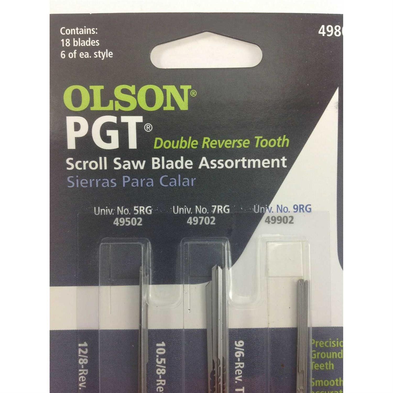 Olson Saw FR49400 Skip Tooth Scroll Saw Blade Assortment,36 - Inhomebuy