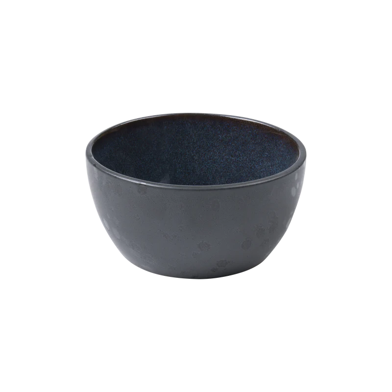 Stoneware Bowl 10cm Black/Dark Blue - Inhomebuy