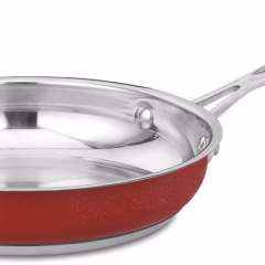Cuisinart Chef's Classic Stainless Open Skillet: 20cm, metallic red | CS22-20MR - Inhomebuy
