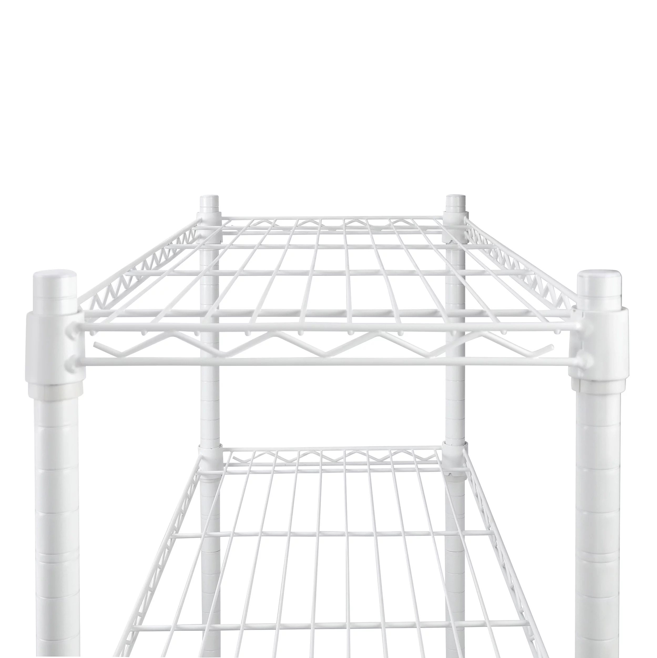 Hyper Tough 4-Tier Wire Shelf Unit, White, Garage Storage, Storage Rack, Adult - Inhomebuy