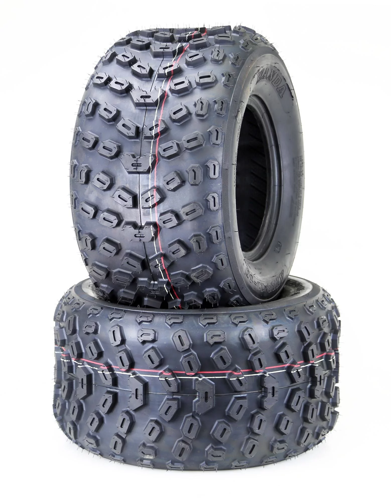 Set of 2 Sport ATV Tires 22x11-10 22x11x10 4PR Knobby - Inhomebuy