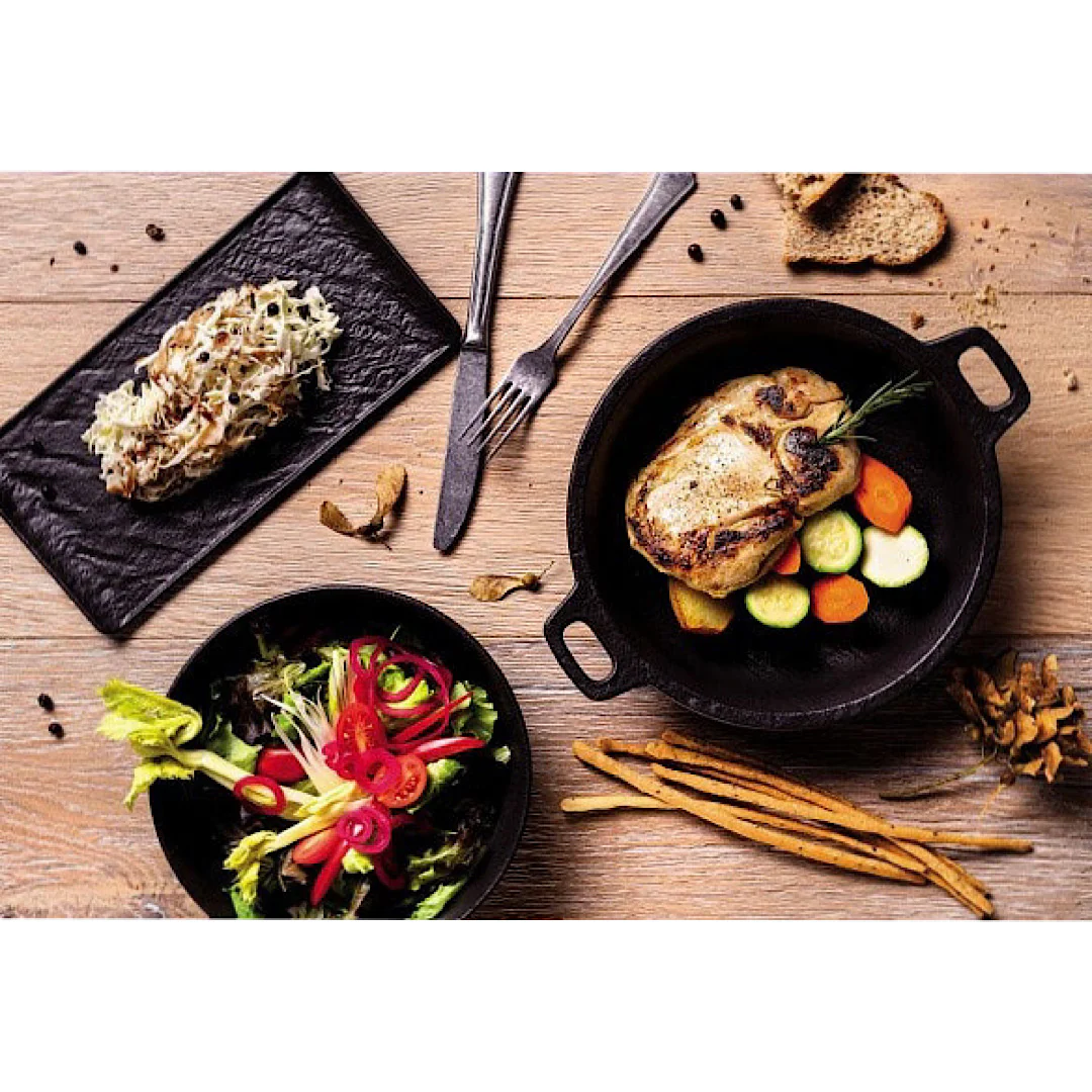 Bread Plate 16cm Vulcania Black - Inhomebuy