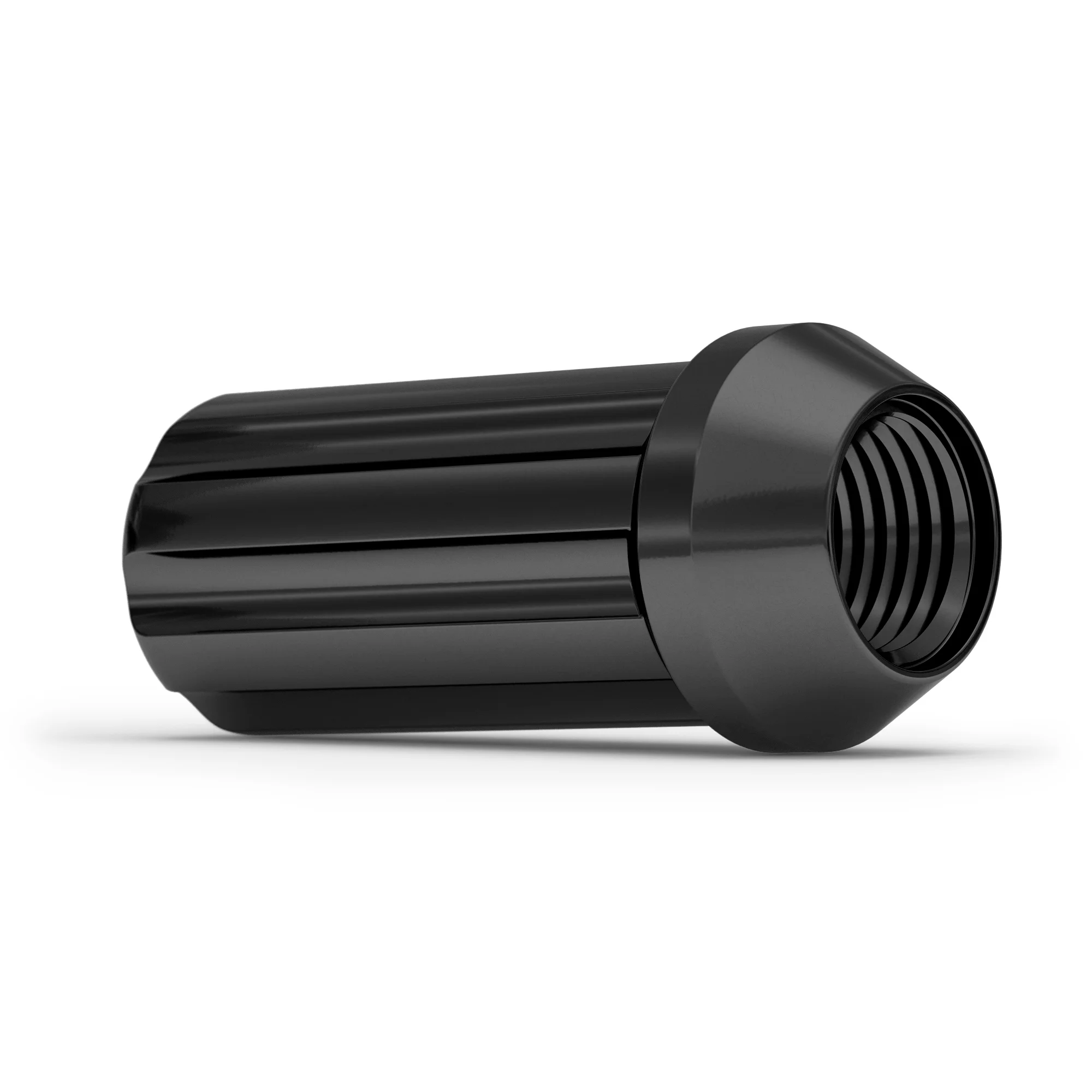 White Knight 963809LBK Black Chrome M14 x 1.50 Duplex Spline Lug Nut, 24 Pack - Inhomebuy