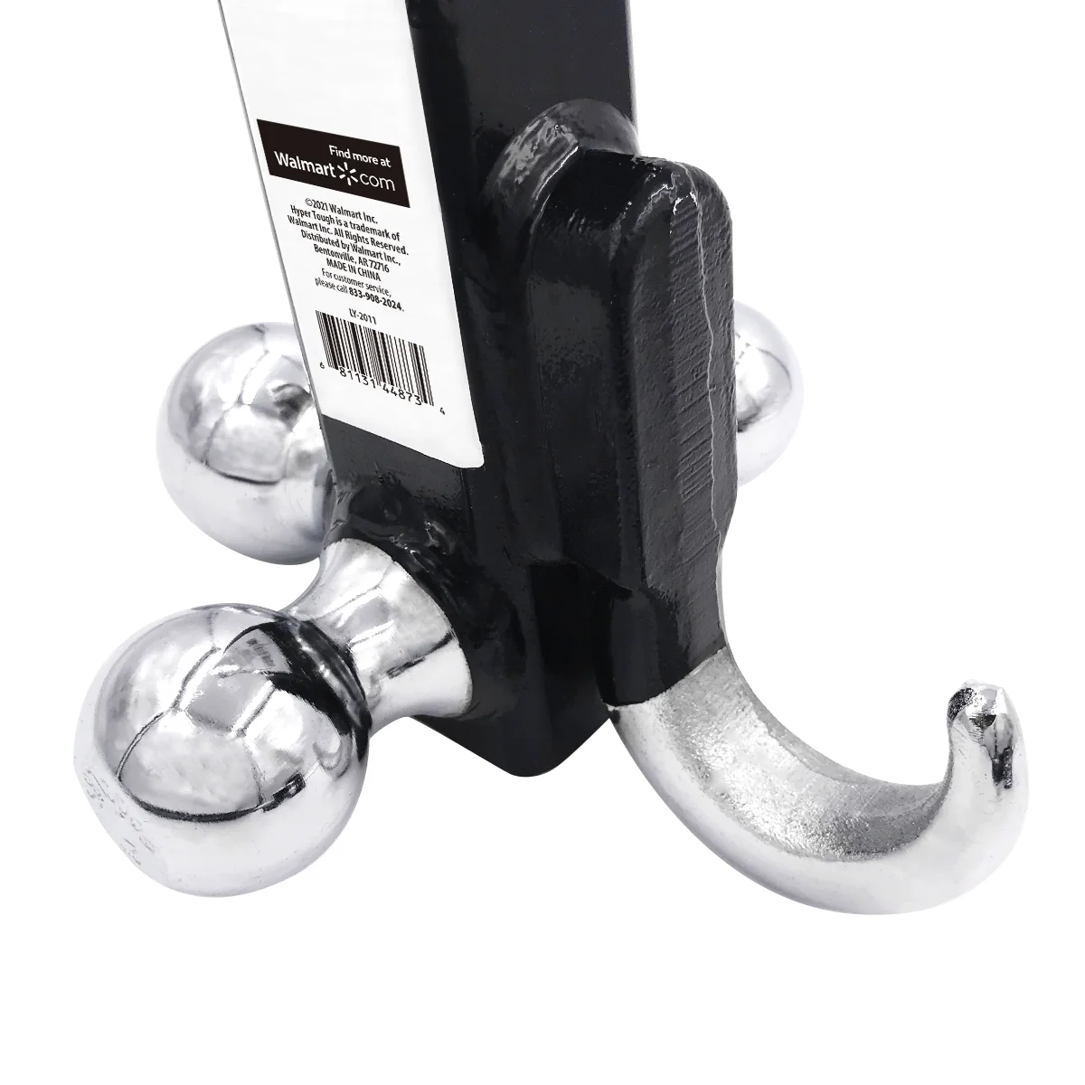 Hyper Tough Automotive Tri-Ball Mount with Hook, Steel, Class V, 1-7/8
