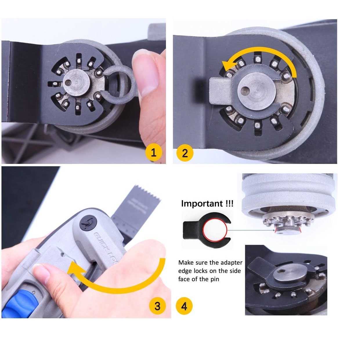 EZARC Oscillating Tool Blades Carbide Multitool Saw Blades for Hard Material, Hardened Metal, Nails, Bolts and Screws - Inhomebuy