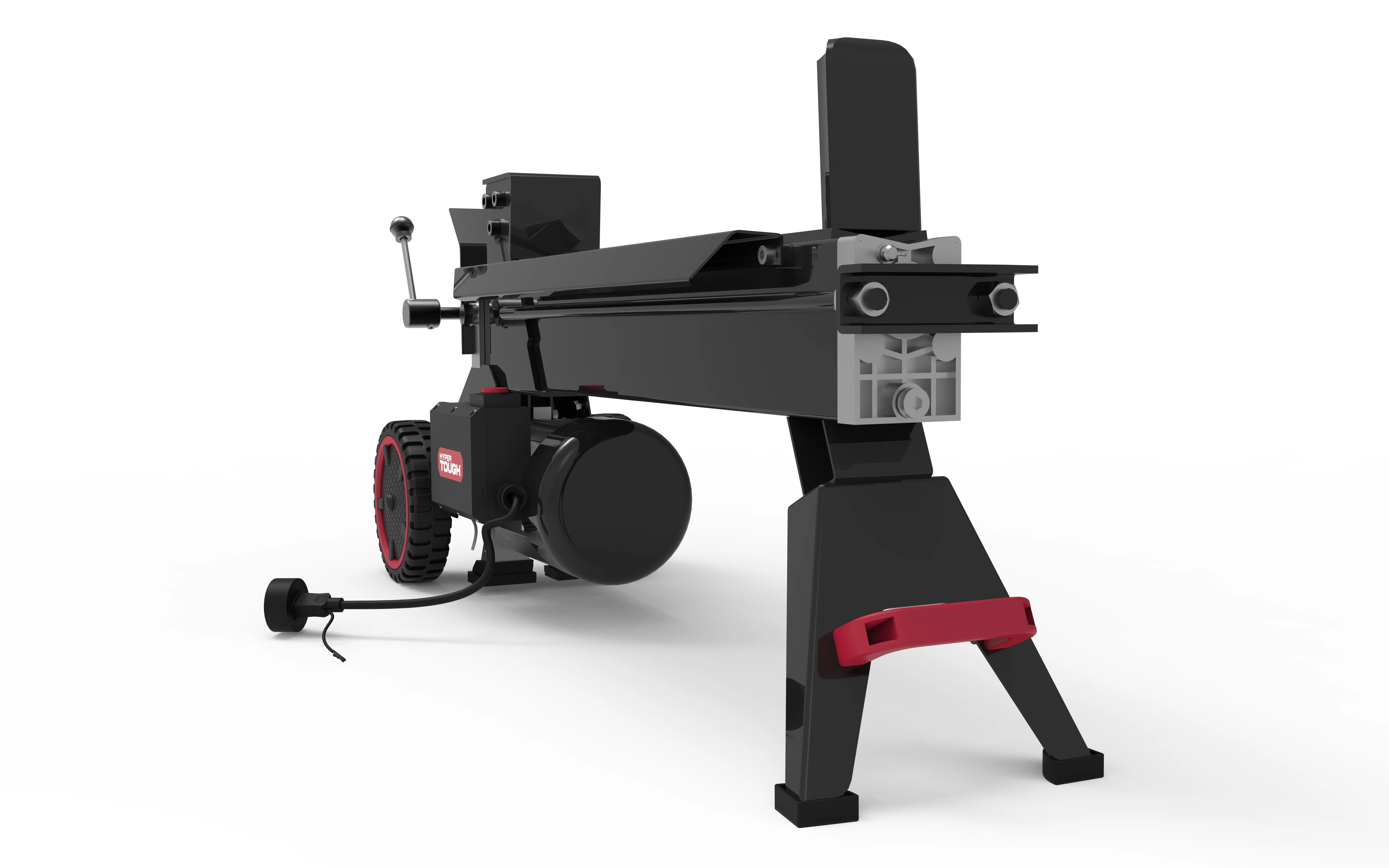 Hyper Tough 5 Ton Log Splitter, 15-Amp Induction Motor with Hydraulic Ram, Horizontal use with Vertical storage - Inhomebuy