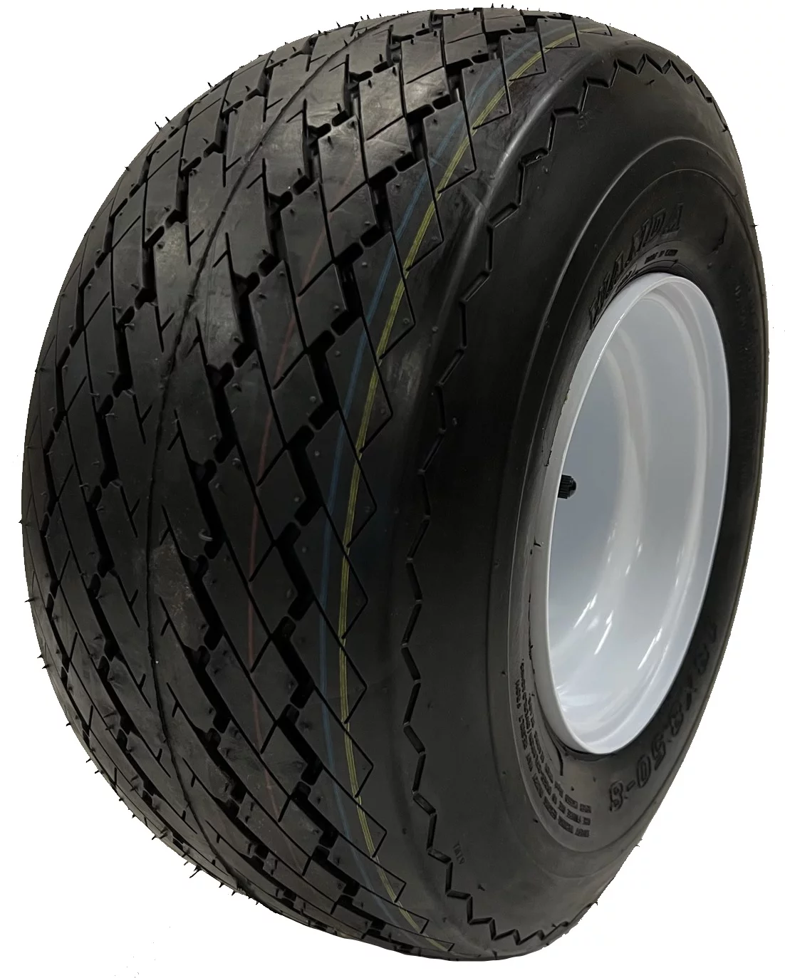 4-Pk Golf Cart Tire Rim Mounted 18-850-8 18X8.50-8 18 x 8.5 x 8 White 4 Lug Hole - Inhomebuy