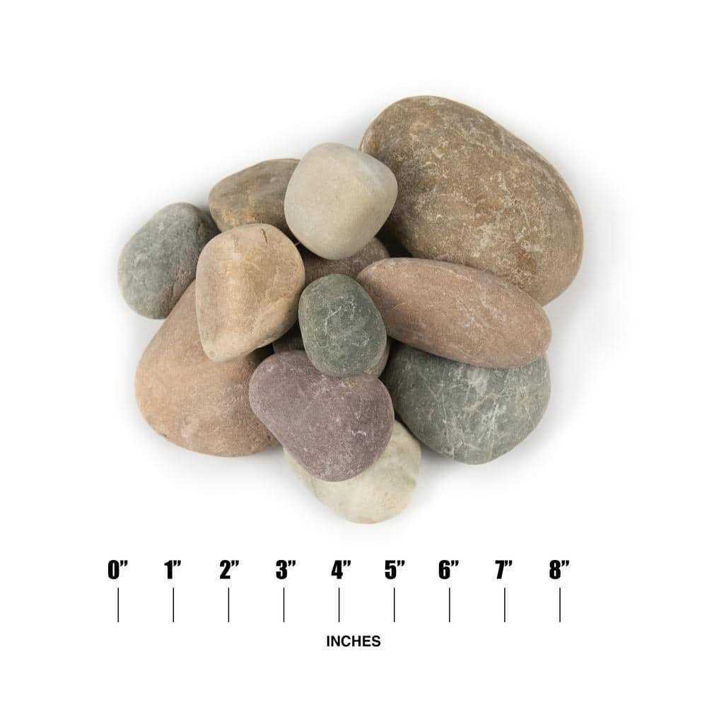 MSI Multi-Colored 0.5 cu. ft. per Bag Medium Bagged Landscape Rock - Inhomebuy