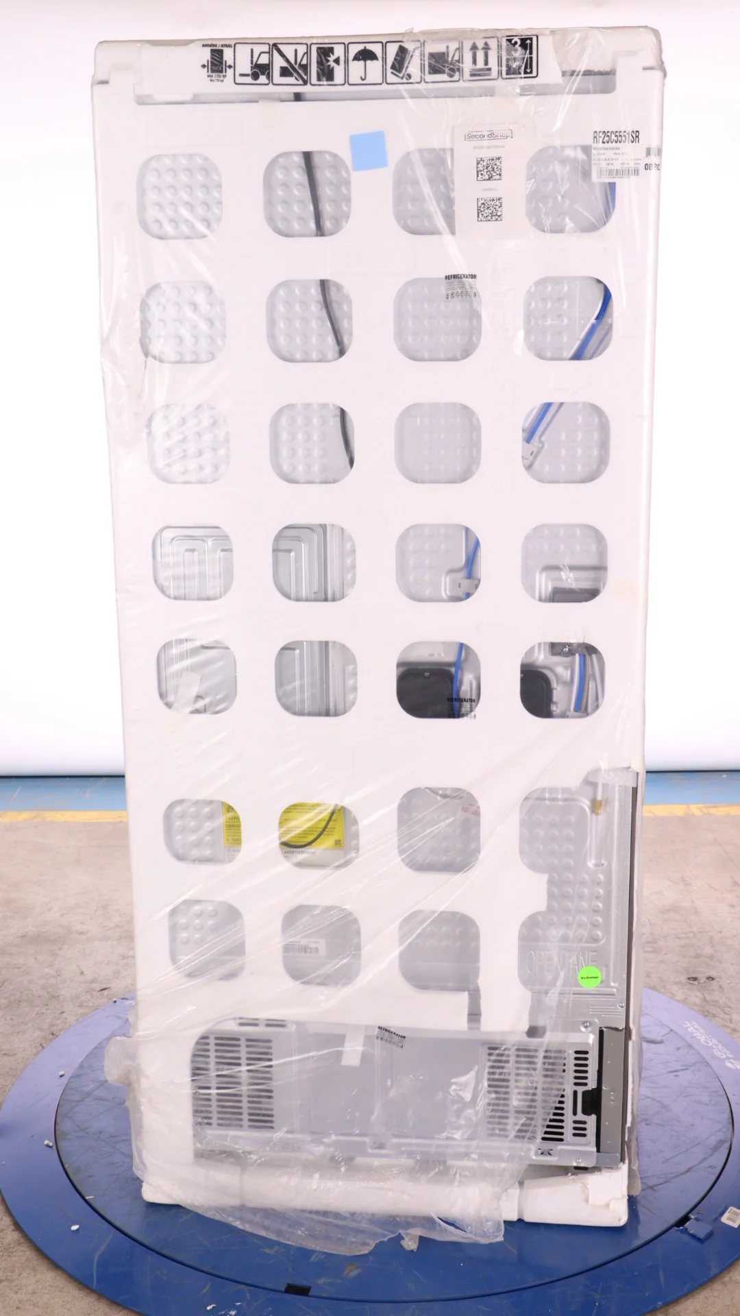 SAMSUNG 33 IN. 24.5 CU. FT. STAINLESS STEEL 3 DOOR FRENCH DOOR REFRIGERATOR WITH BEVERAGE CENTER AND - Inhomebuy