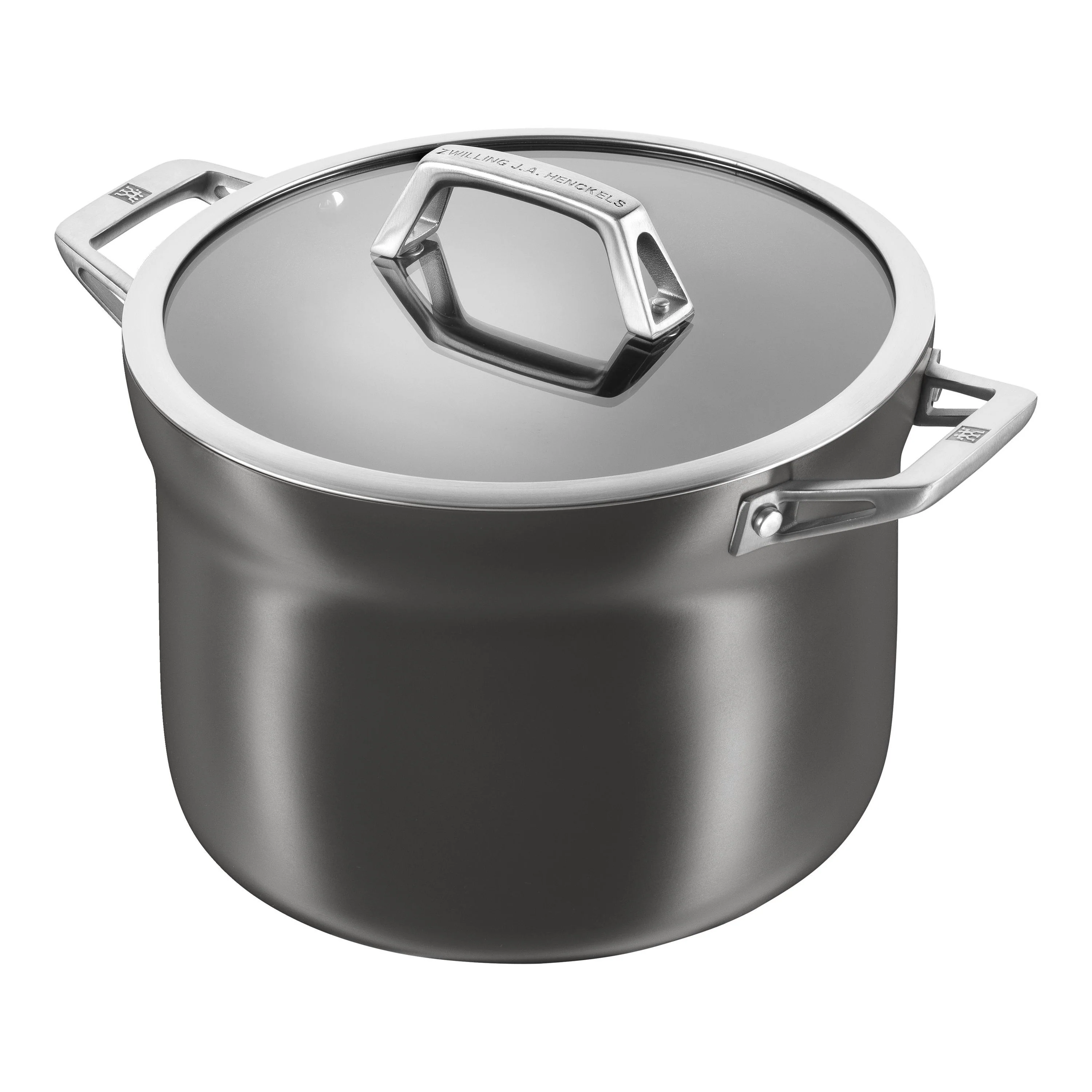 ZWILLING 4 Qt. Aluminum Hard Anodized Non-Stick Soup Pot, Motion Series - Inhomebuy