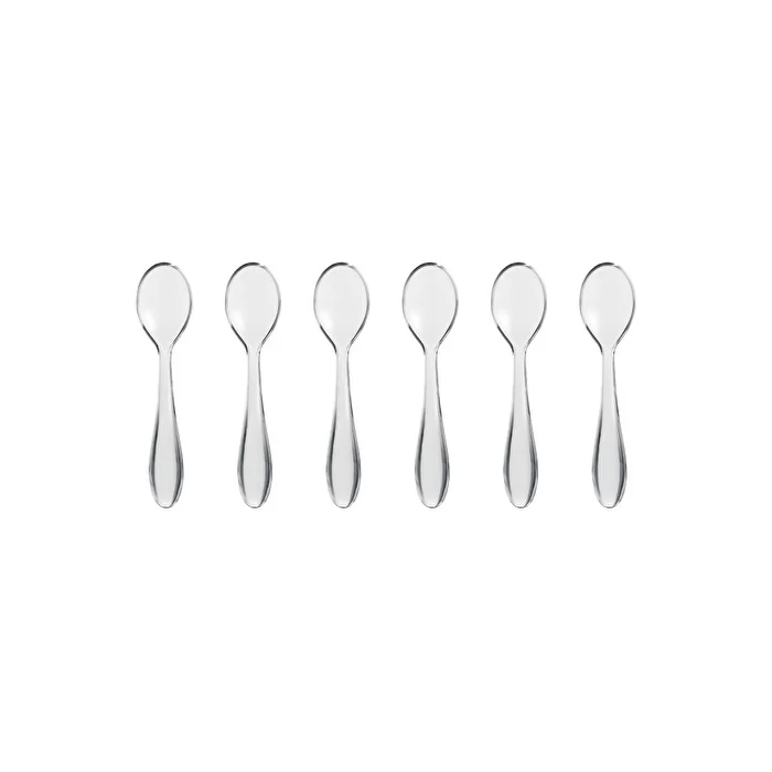 Set Of 6 Tea Spoons 12cm Feeling - Clear - Inhomebuy