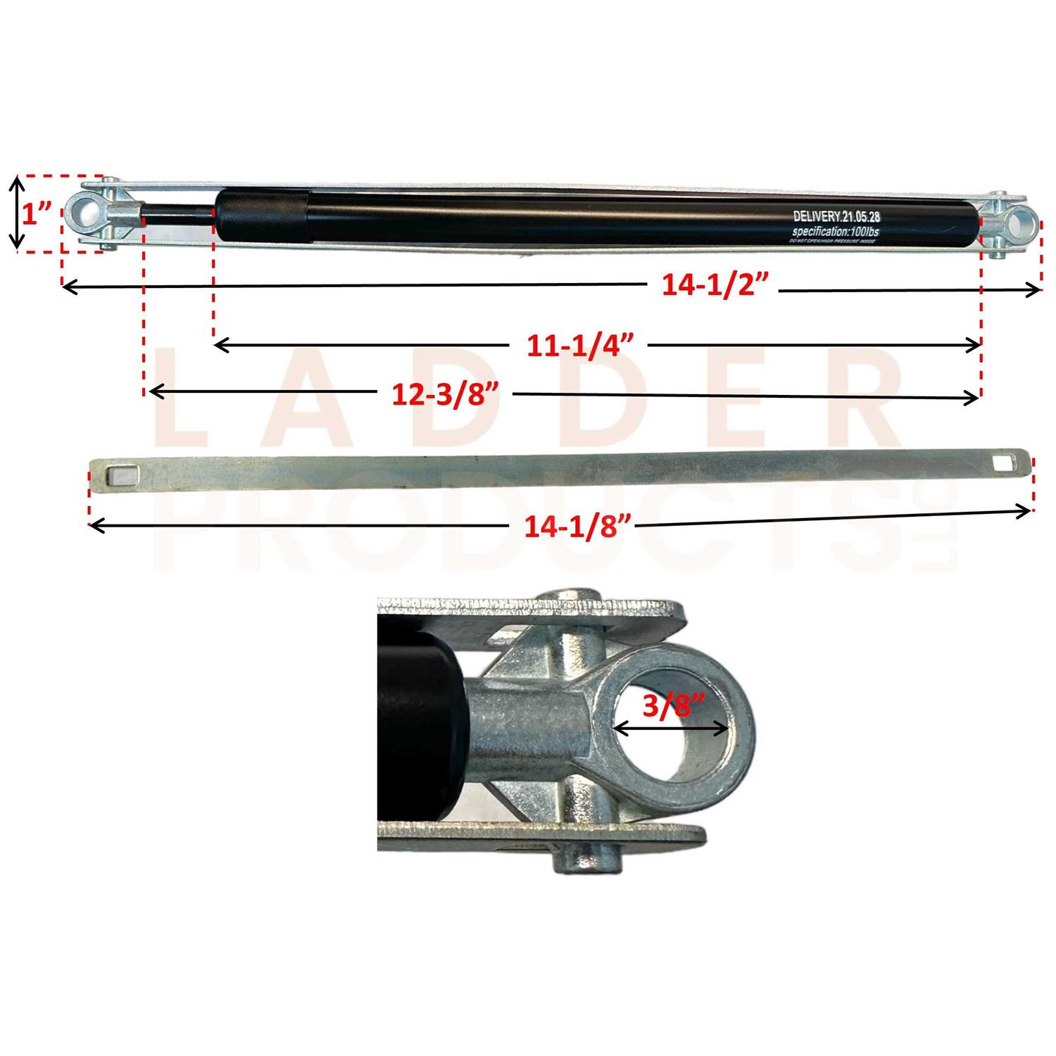 Werner Aluminum Extension Ladder Locks 28-11 - Inhomebuy