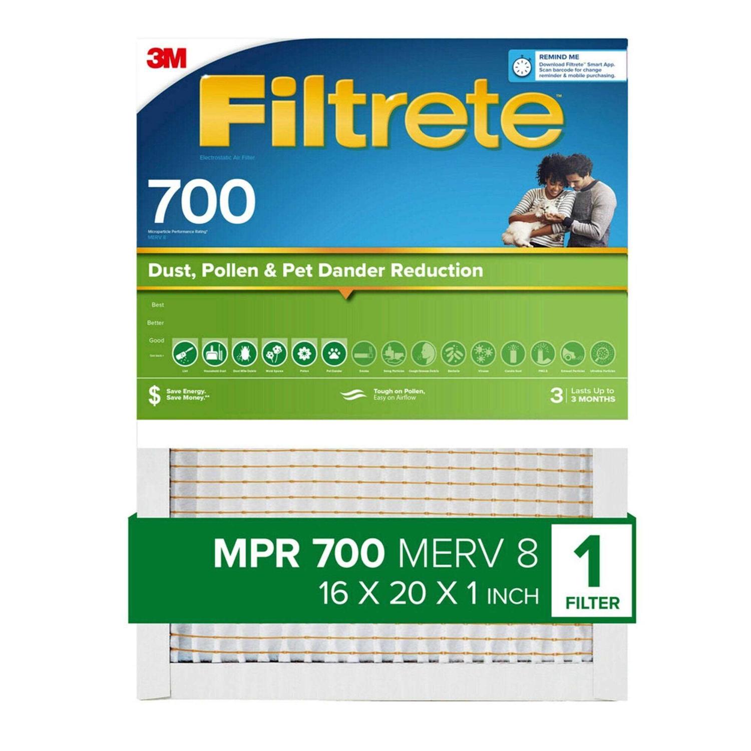 Filtrete 700 MPR Electrostatic Air Filter - Inhomebuy