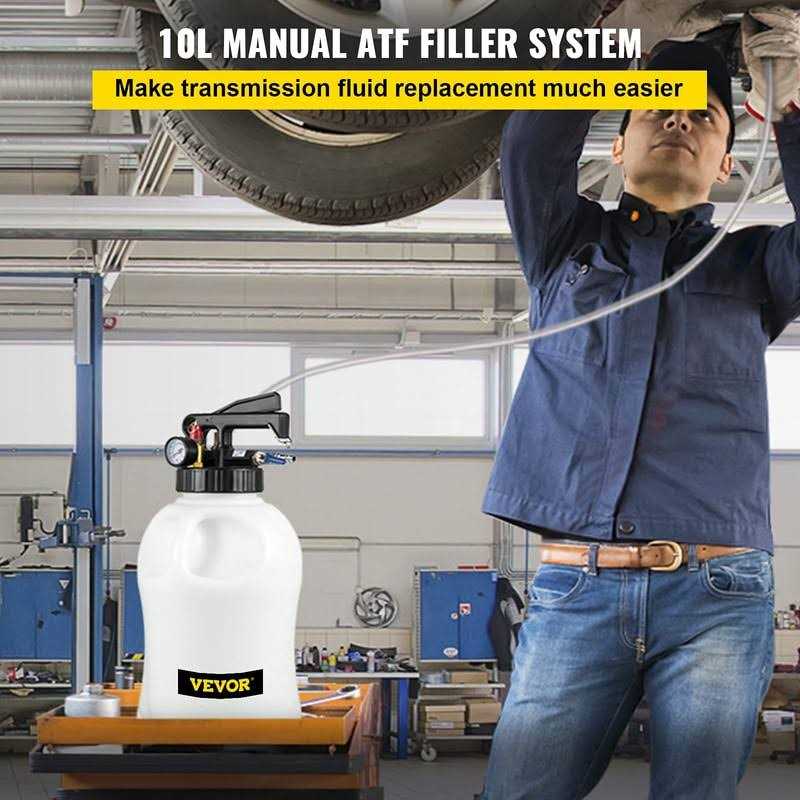 VEVOR Transmission Fluid Pump 2 Way Manual ATF Refill System Dispenser, Oil and Liquid Extractor 10 Liter Large Capacity - Inhomebuy