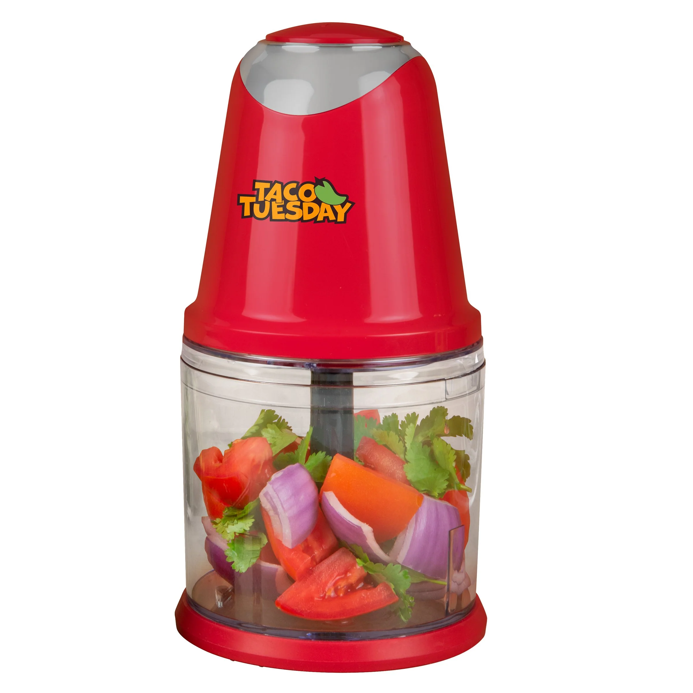 Taco Tuesday 2-Speed Salsa & Guacamole Chopper, 2 Cup Capacity - Inhomebuy