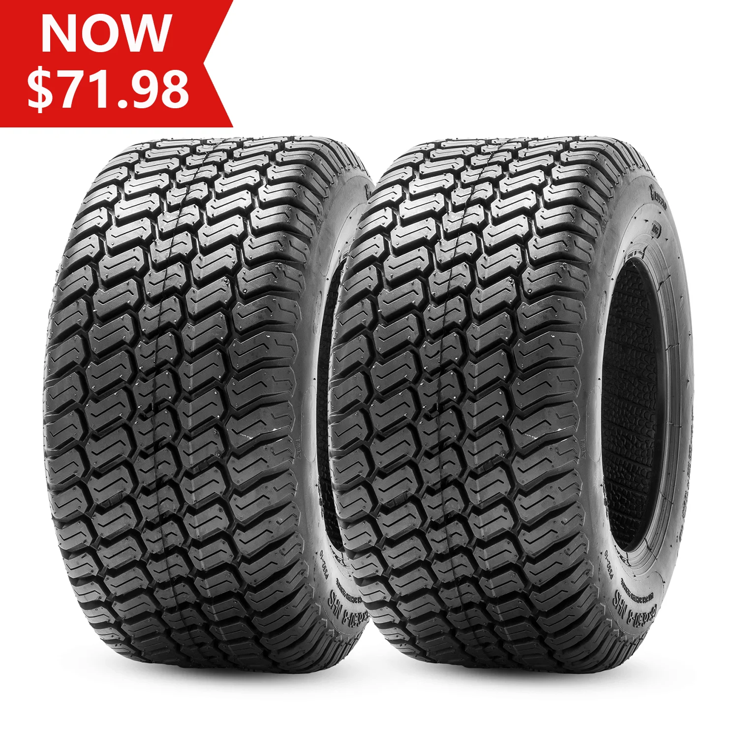 HALBERD 18x9.5-8 18x9.5x8 Lawn Mower Tires 4PR Tubeless Turf Saver  ATV Garden Tire Set of 2 - Inhomebuy