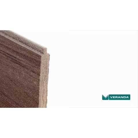 Veranda 5 in. x 5 in. x 9 ft Fairfax Almond Vinyl Privacy Fence End Post - Inhomebuy