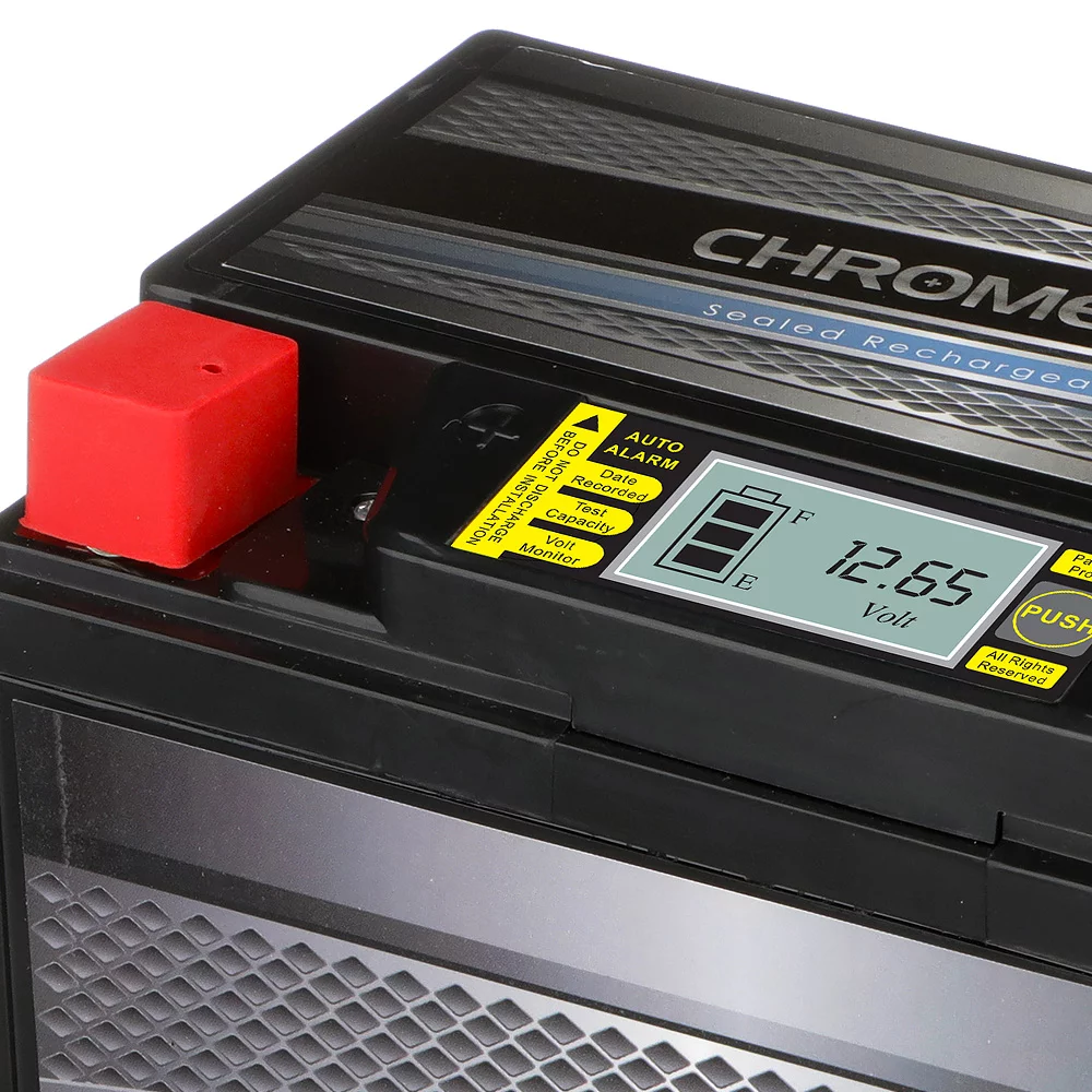 Chrome Pro Battery Ytx12-Bs Igel Motorcycle Battery For Suzuki Vz800 Marauder 800Cc 97-'08 - Inhomebuy