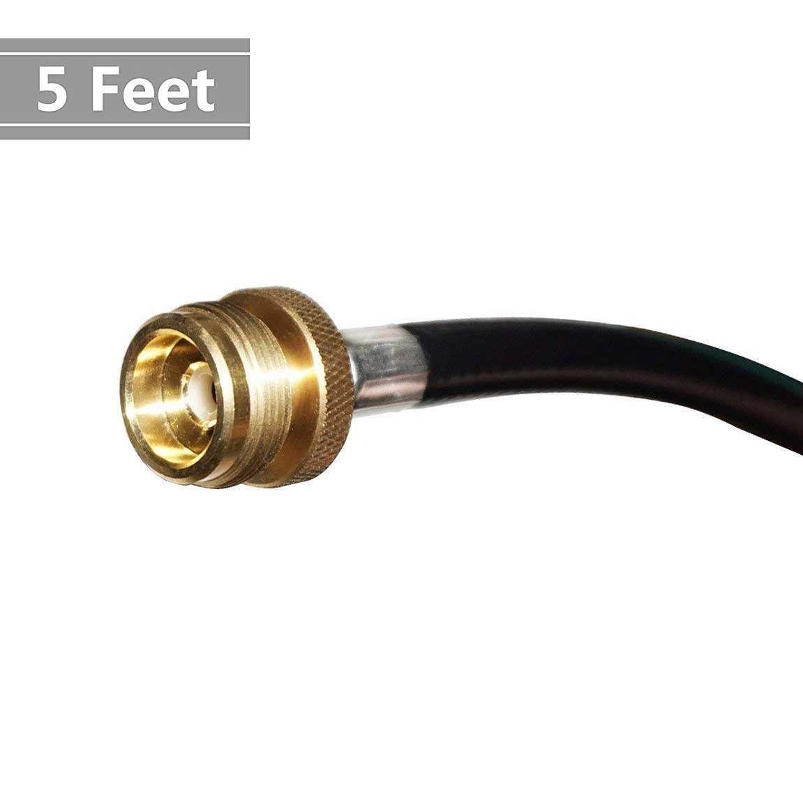 DOZYANT Propane Adapter Hose 1 Lb to 20 Lb Converter Replacement for Qcc1/Type1 Tank Connects 1 Lb Bulk Portable Appliance to 20 Lb Propane - Inhomebuy