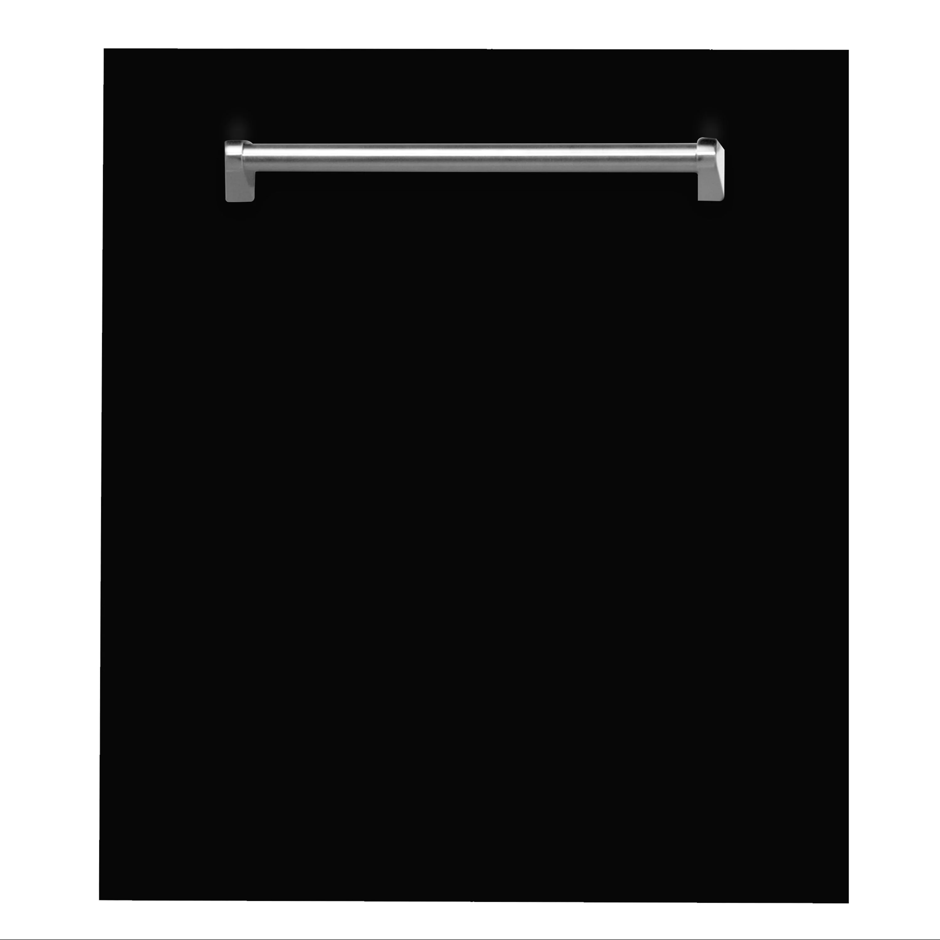 ZLINE 24 in. Top Control Dishwasher in Black Matte with Stainless Steel Tub, DW-BLM-24 - Inhomebuy