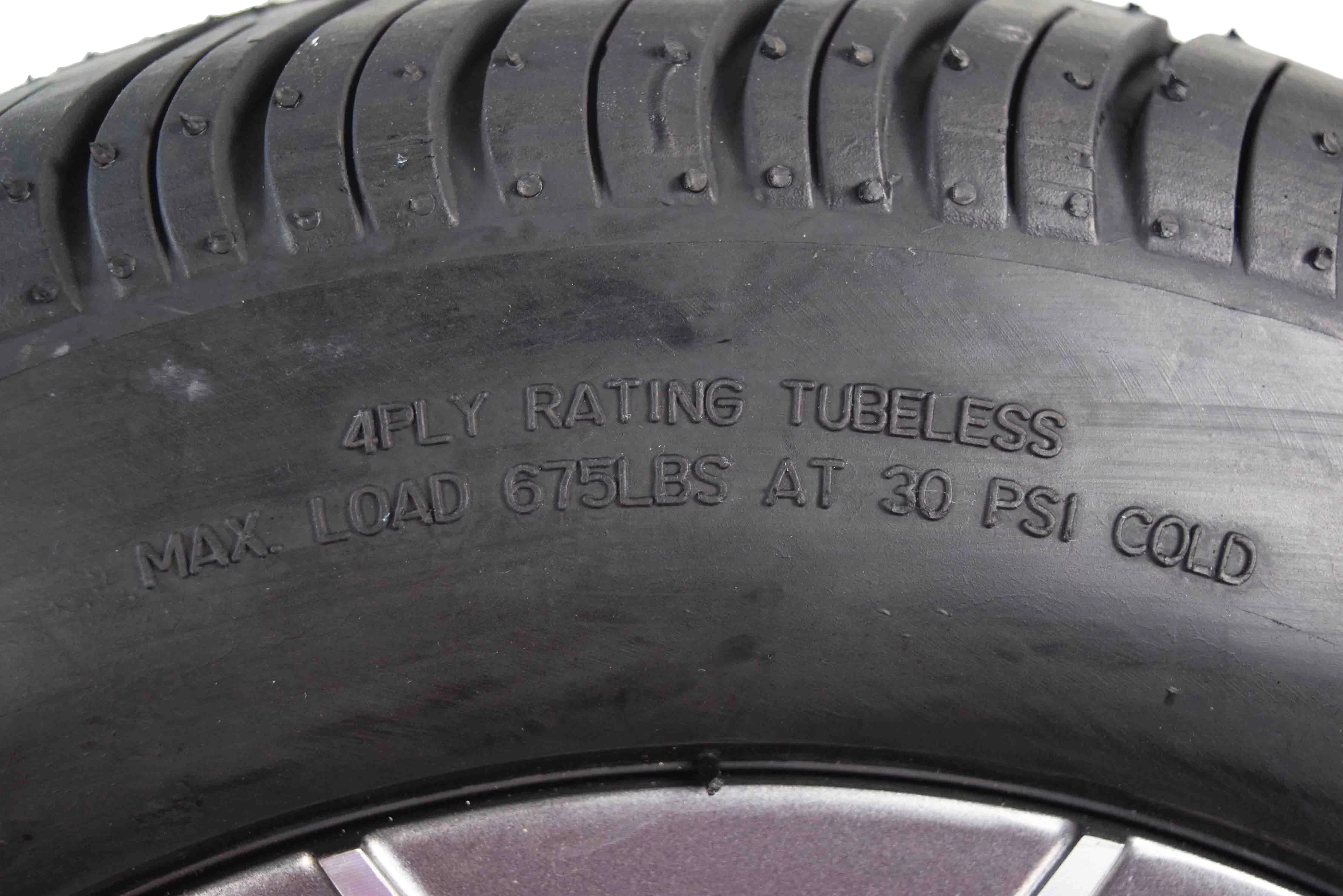 MASSFX 205/50-10 Golf Cart Turf Tire & Gun Metal Wheel Kit A240 10x7 4/101.6 - Inhomebuy