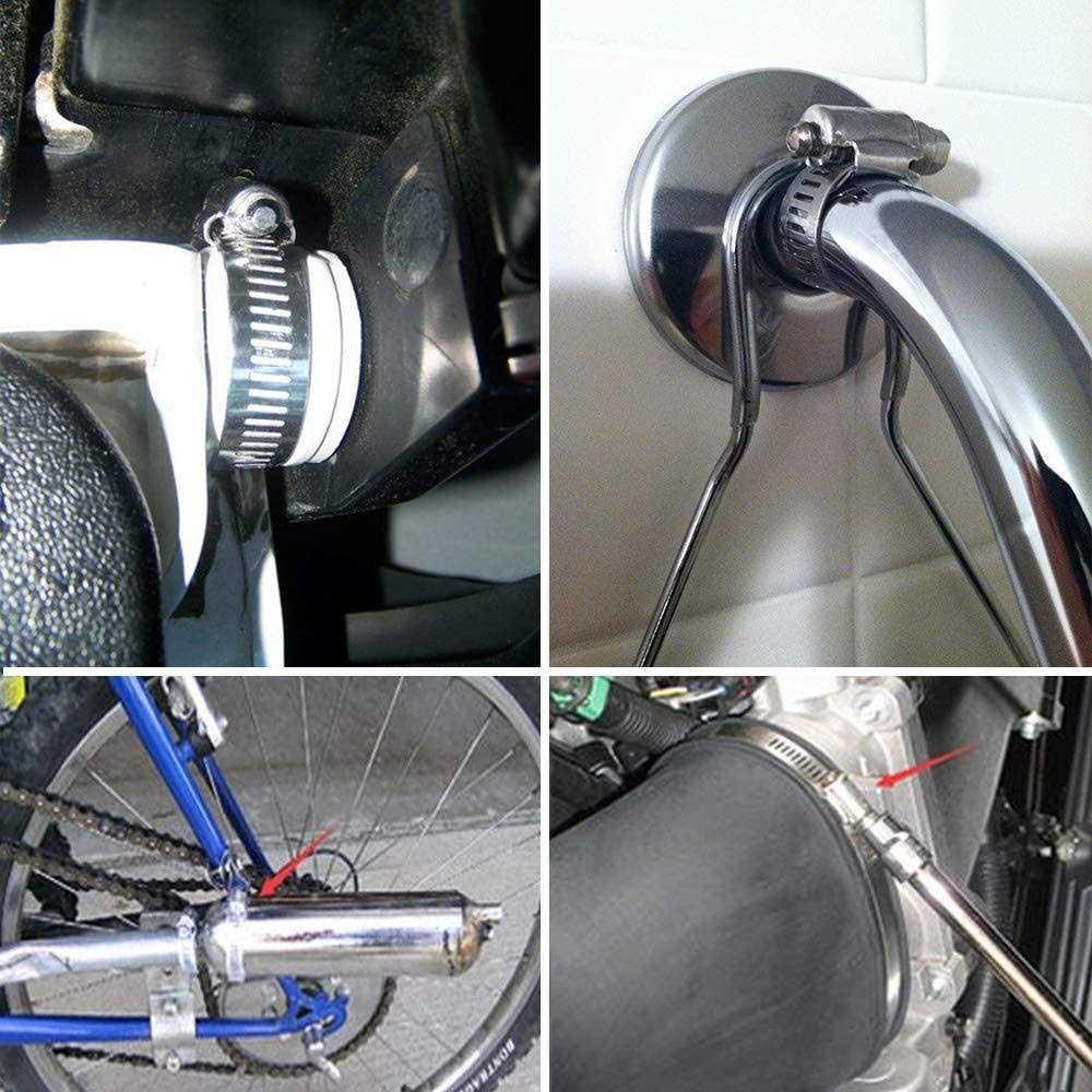 ZIPCCI Hose Clamp 25 Pack Stainless Steel Worm Gear Fuel line Hose clamps - Inhomebuy