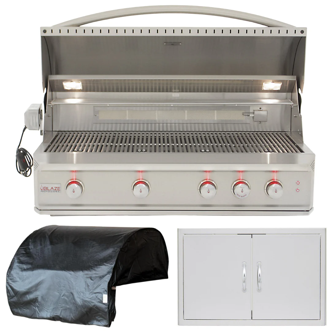 Blaze Professional 44 in. Propane Gas Grill 3 Piece Package, AP-BLZ-4PRO-LP-2 - Inhomebuy