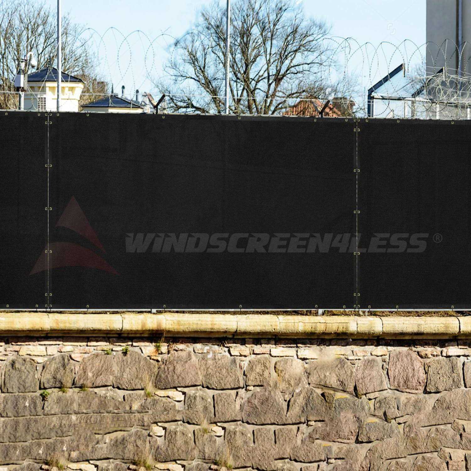 Windscreen4less Privacy Fence Screen Heavy Duty Brass - Inhomebuy