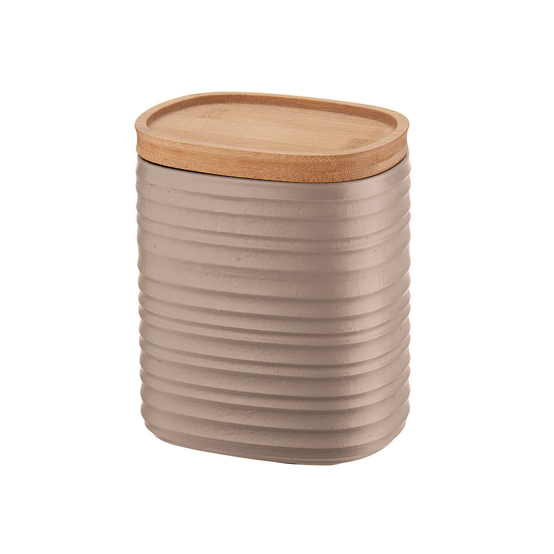 M Storage Jar Tierra Taupe - Inhomebuy
