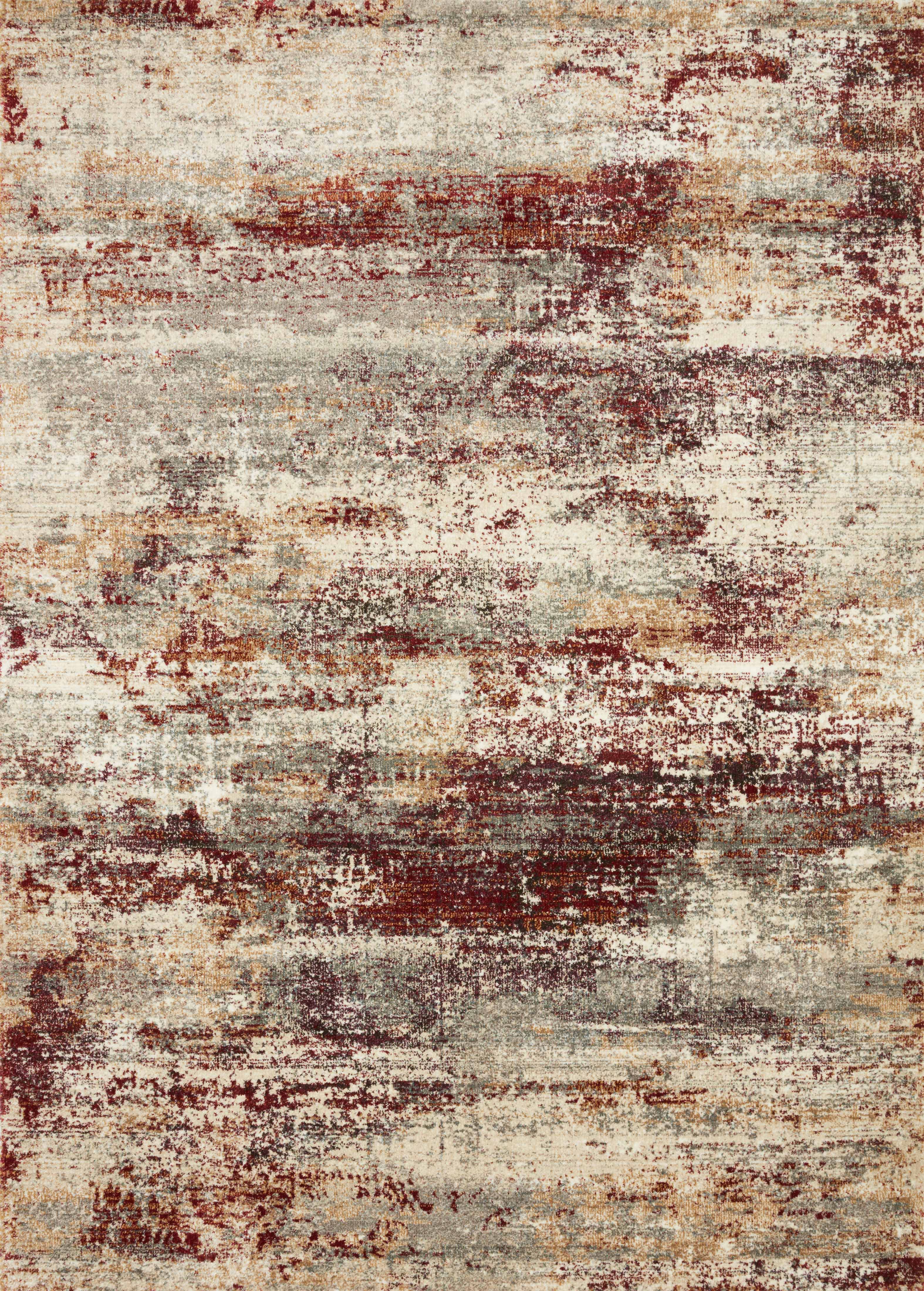 Loloi Rugs Jasmine Collection Rug in Dove, Rust - 9'6